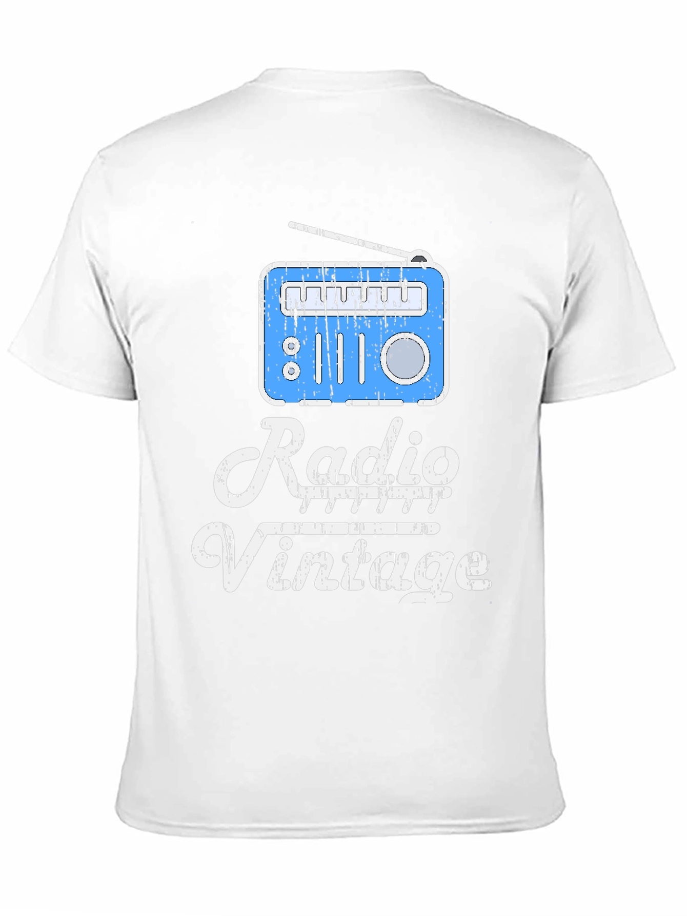 Black Vintage Radio T-Shirt - Retro Style view 11