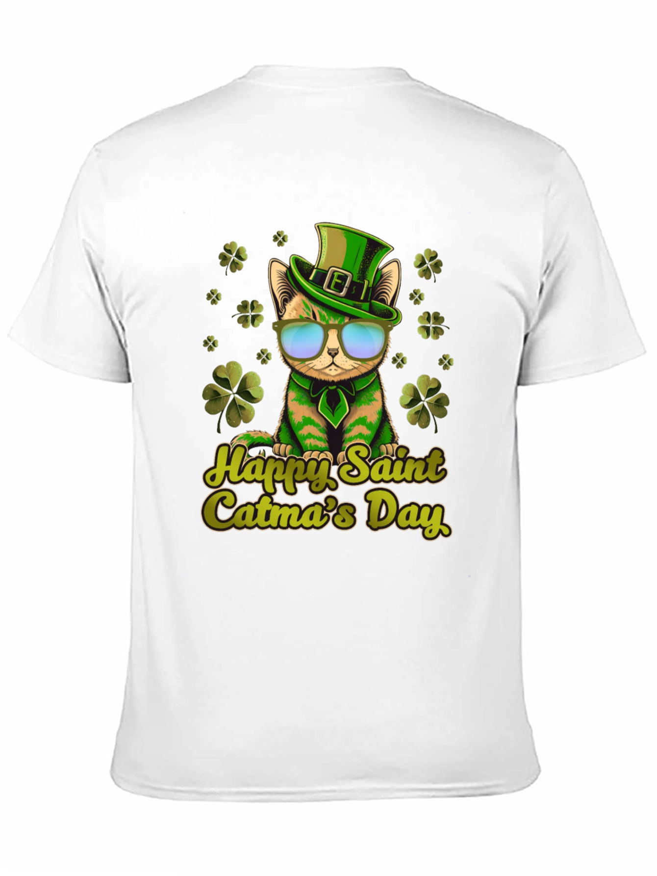 Black Happy Saint Catma's Day Black T-Shirt view 11