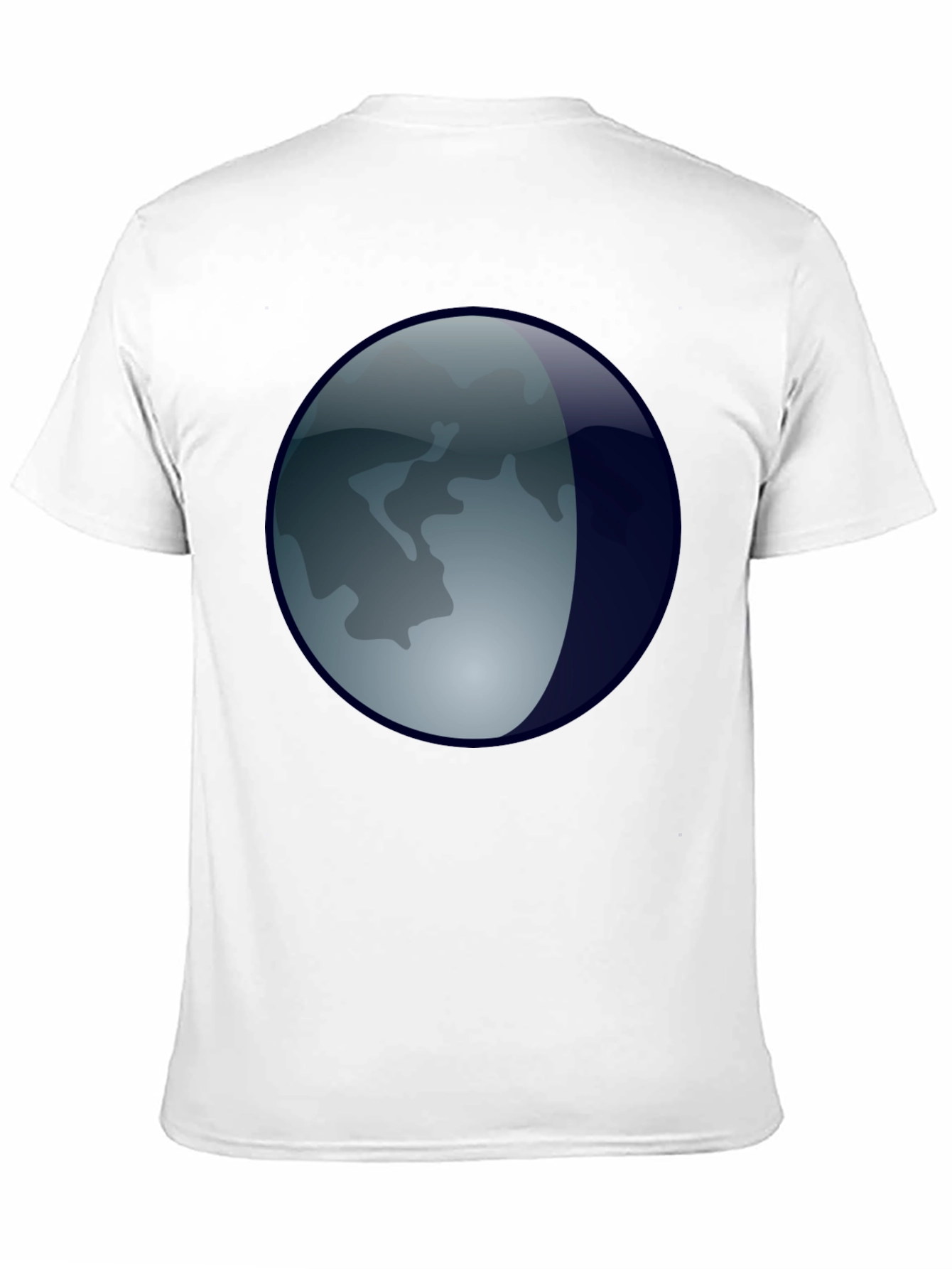 Black Lunar Orb T-Shirt - Black Graphic Tee view 11