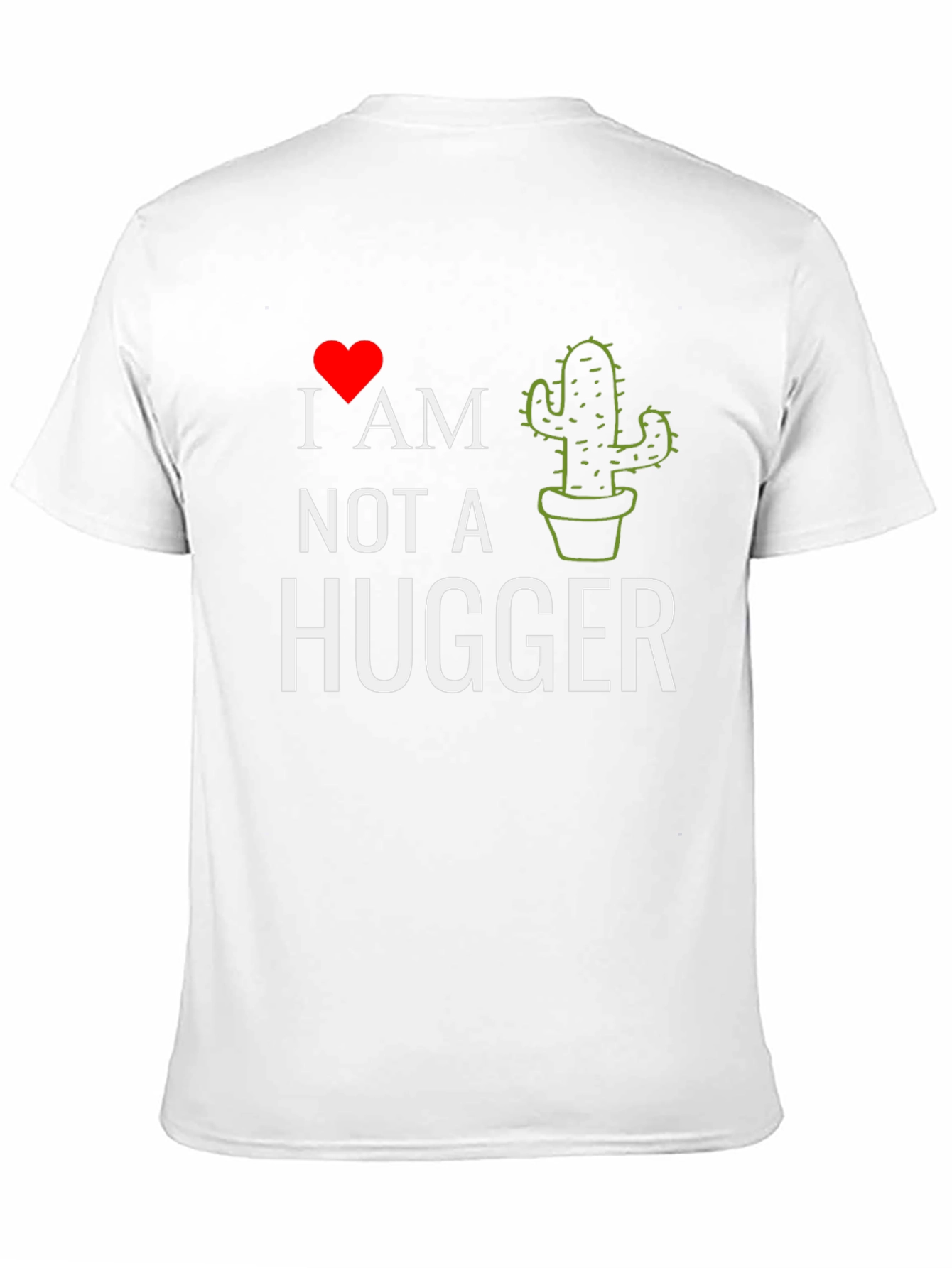 Black I Heart Cactus - Not A Hugger Tee view 11