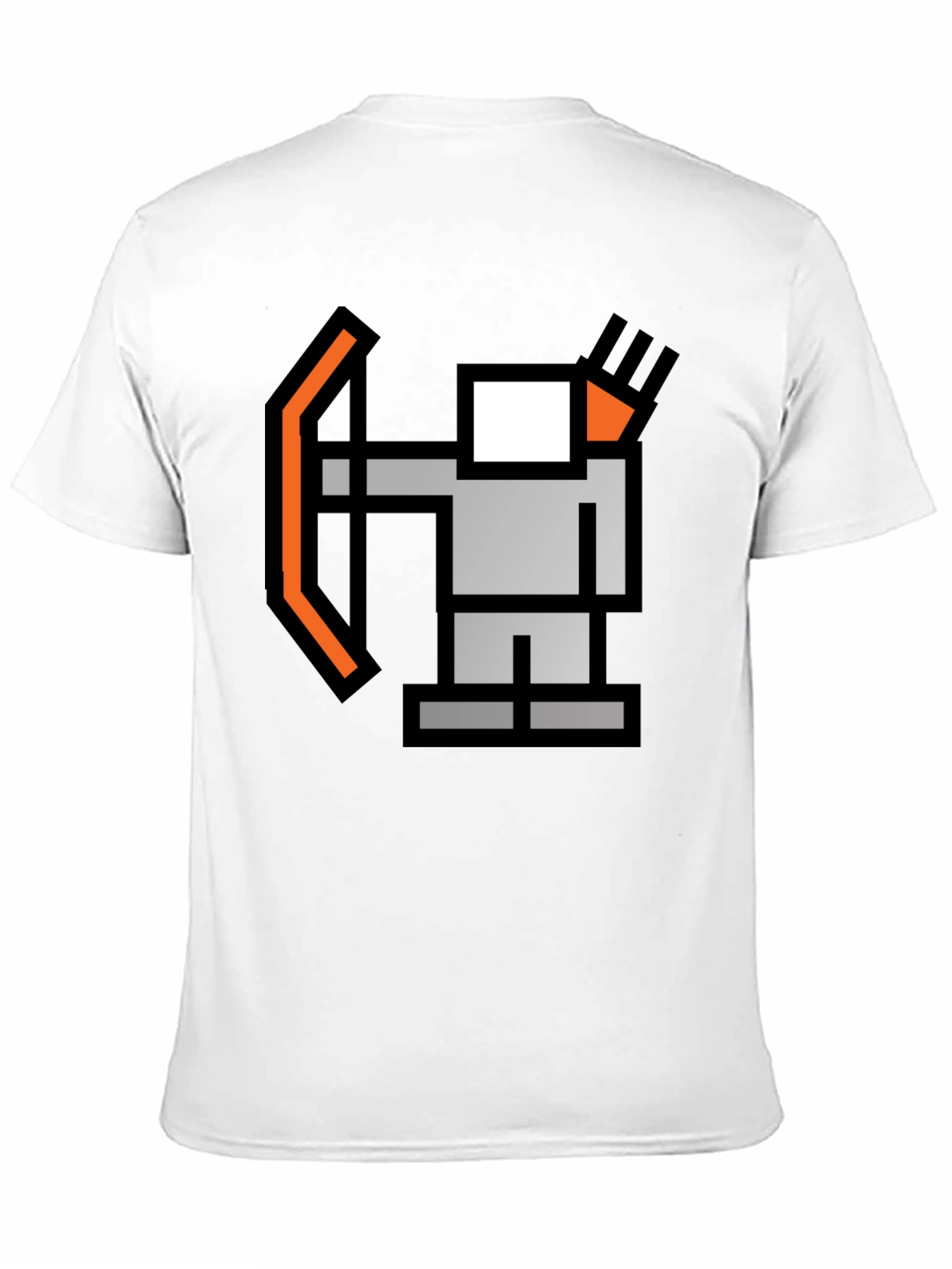 Black Pixel Archer Black T-Shirt view 11
