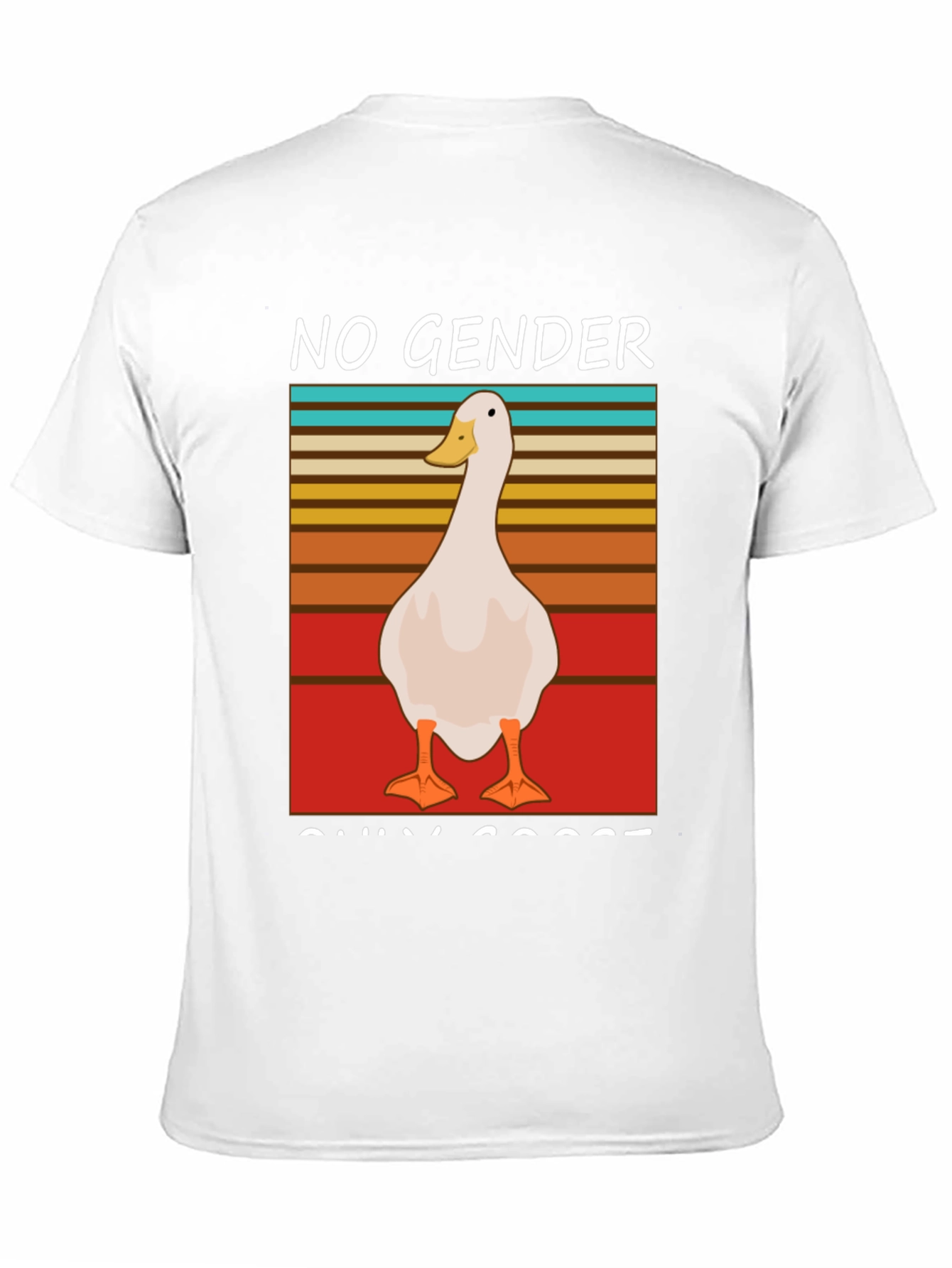Black No Gender Only Goose T-Shirt view 11