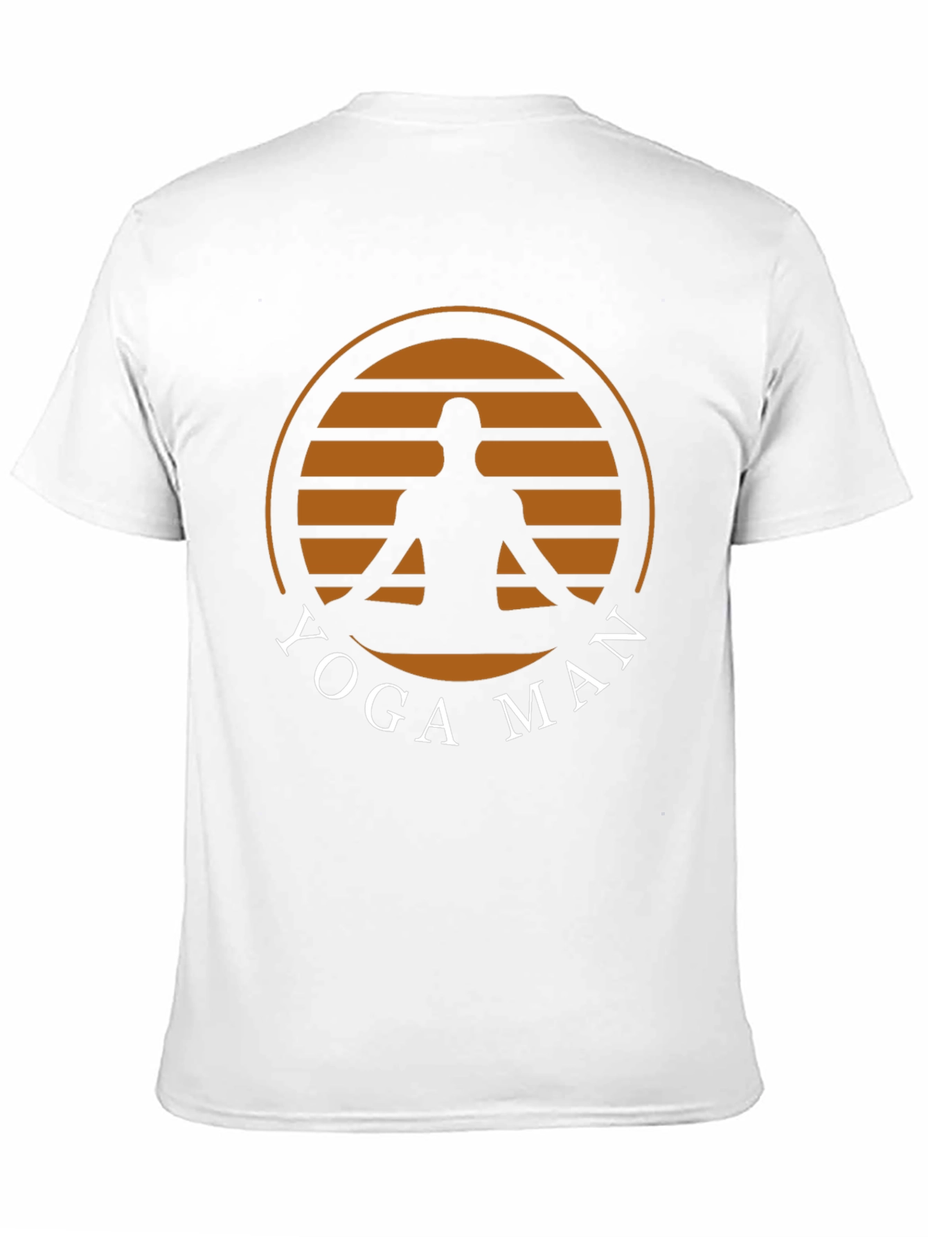 Black Yoga Man Graphic Tee - Black Cotton Blend T-Shirt view 11