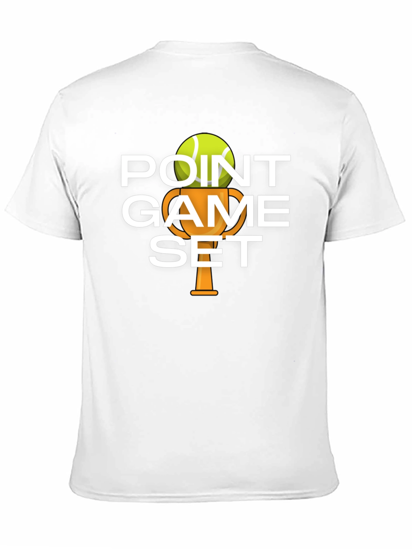 Black Tennis Point Game Set T-Shirt view 11