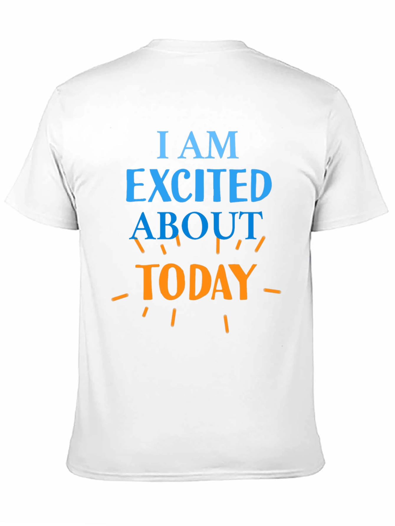 Black Excited About Today Graphic T-Shirt view 11