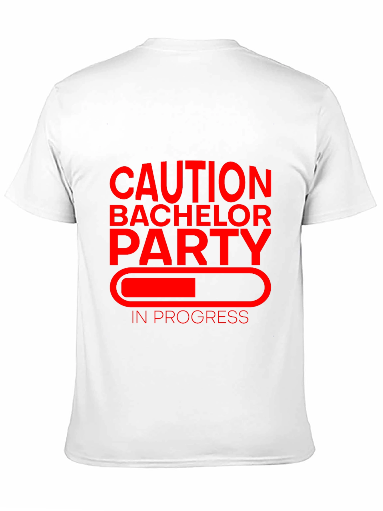 Black Caution Bachelor Party T-Shirt view 11