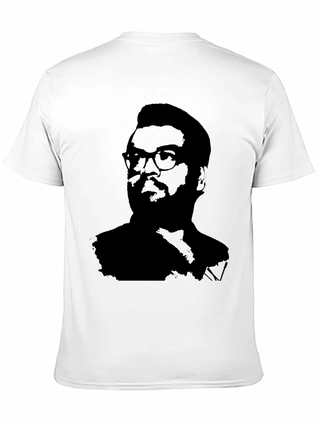 Black Silhouette Portrait Black T-Shirt view 11