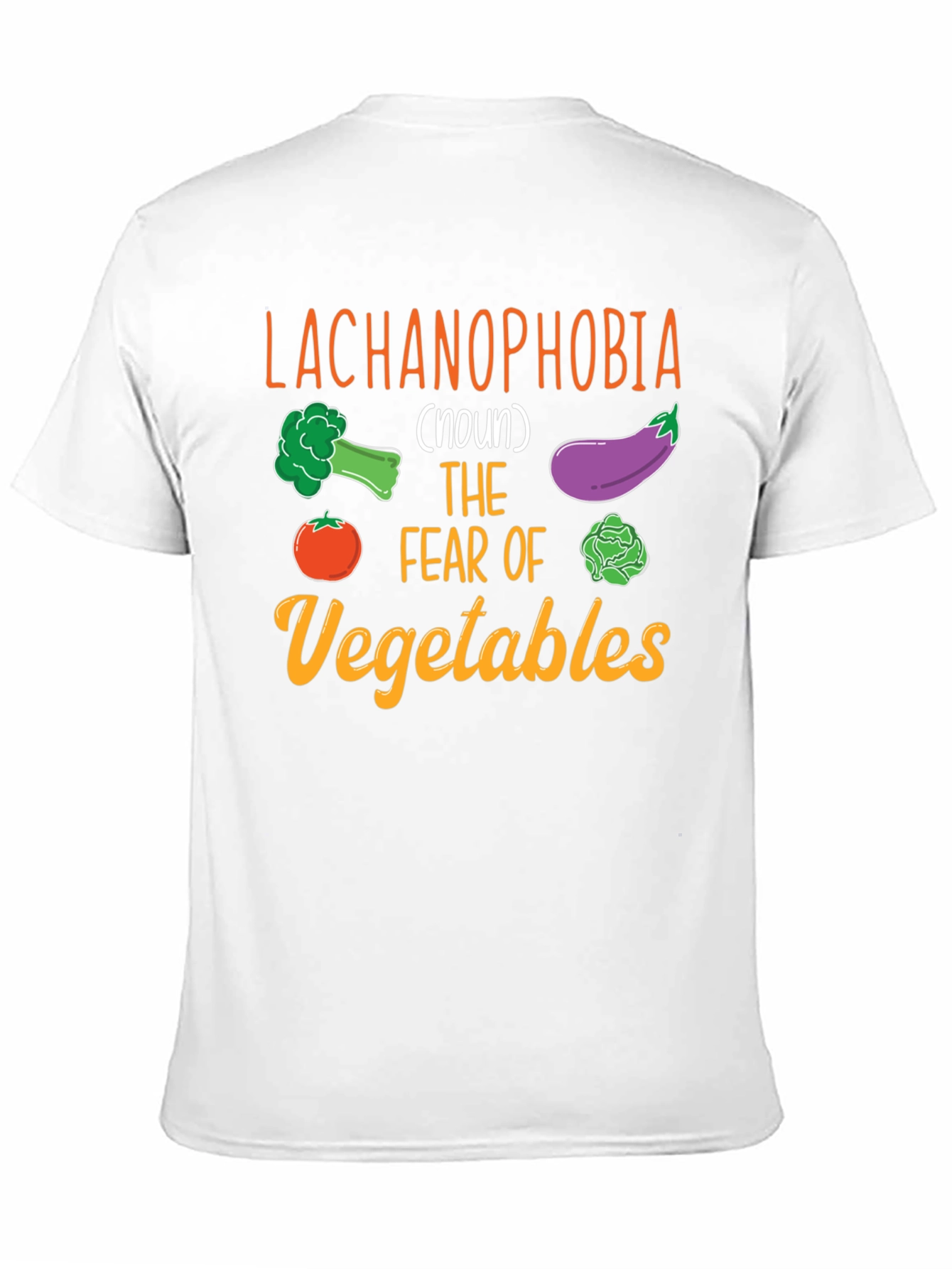 Black Lachanophobia Vegetable Fear T-Shirt view 11