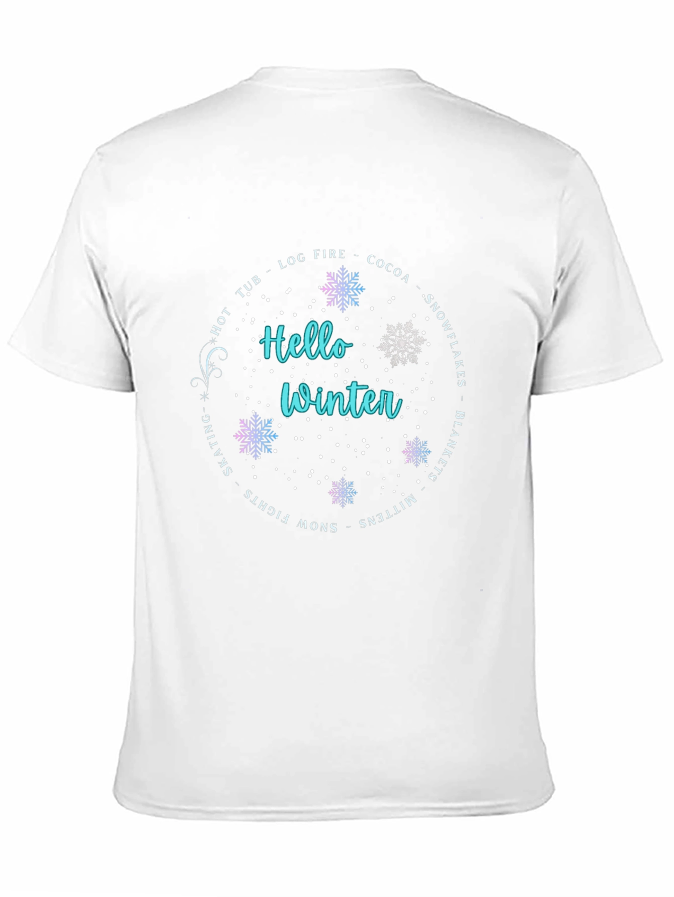 Black Hello Winter T-Shirt view 11
