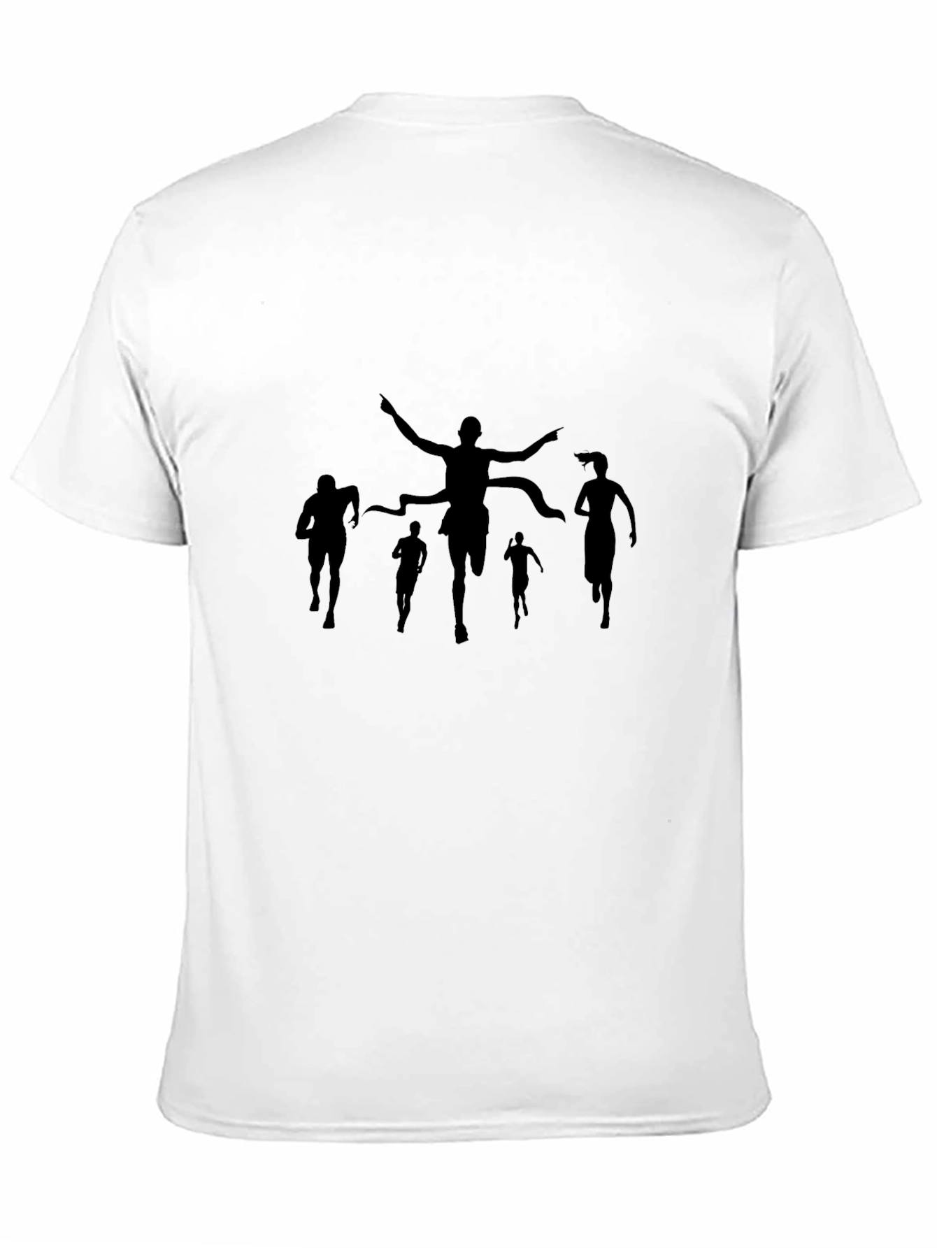 Runner Silhouette Graphic Black T-Shirt - 11