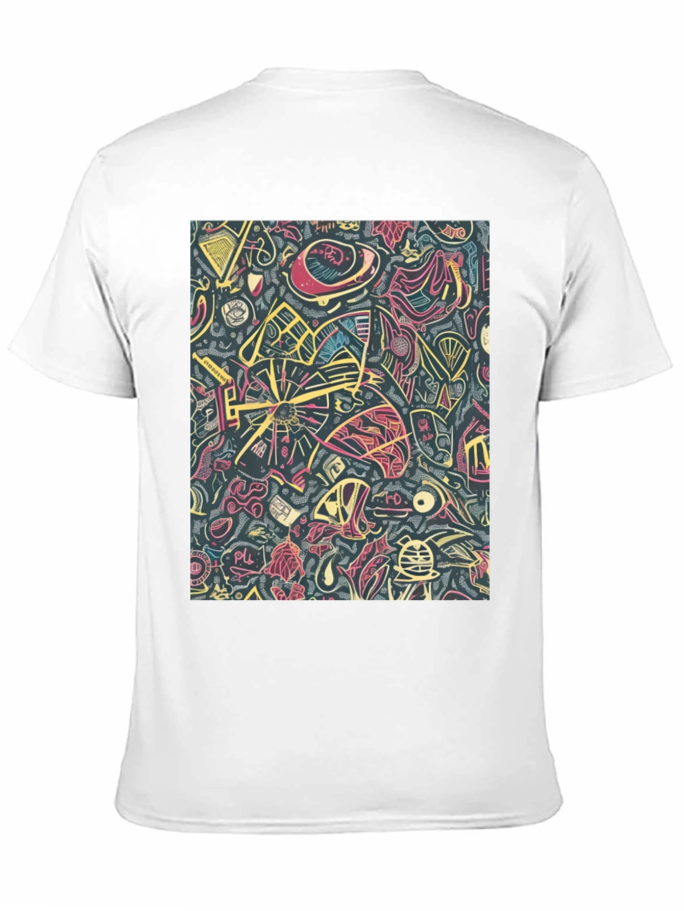 Black Abstract Pattern Tee view 11