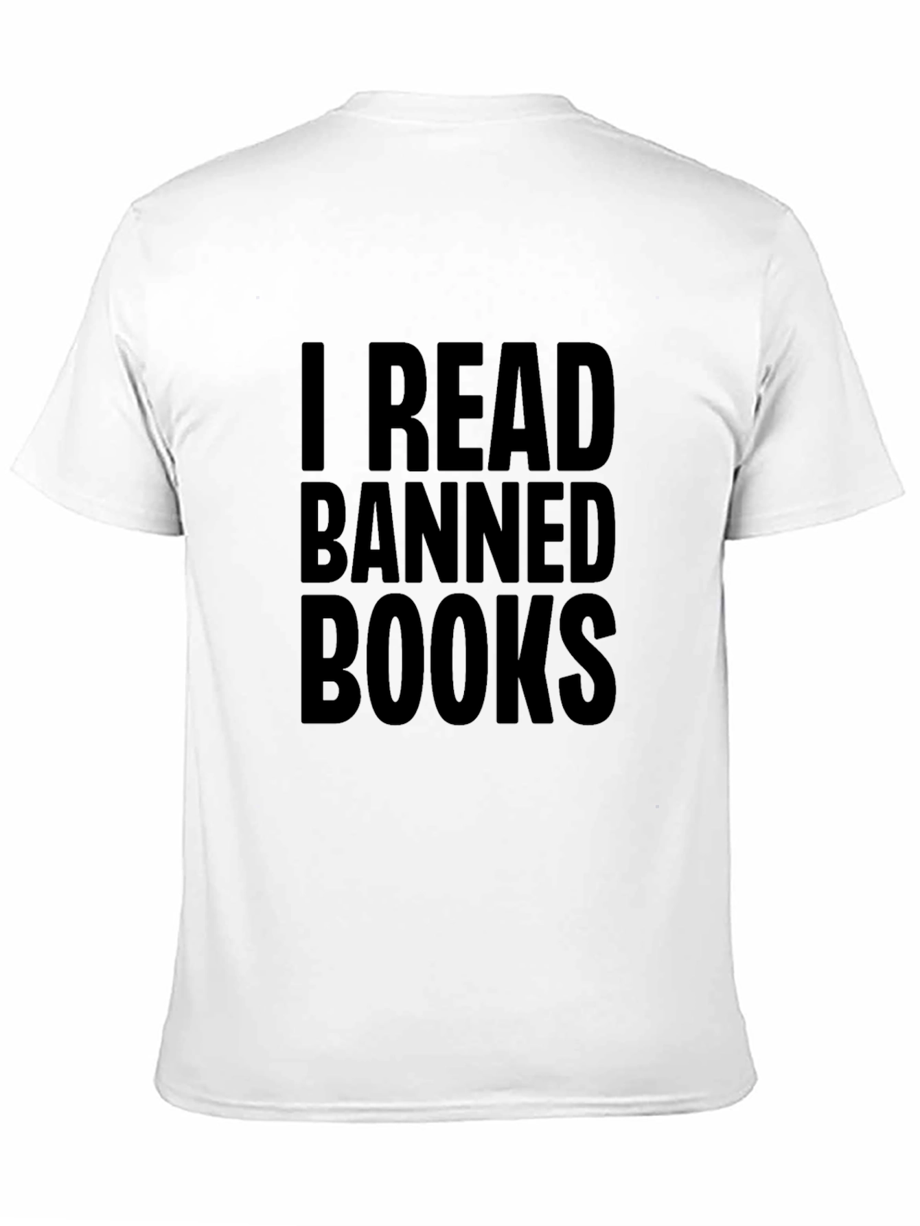 Black I Read Banned Books T-Shirt view 11