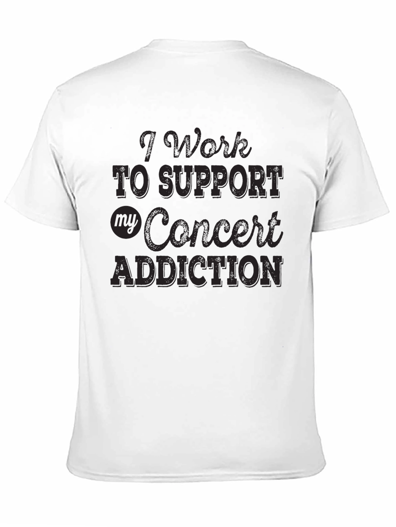 Black Concert Addiction Graphic Tee - Black view 11