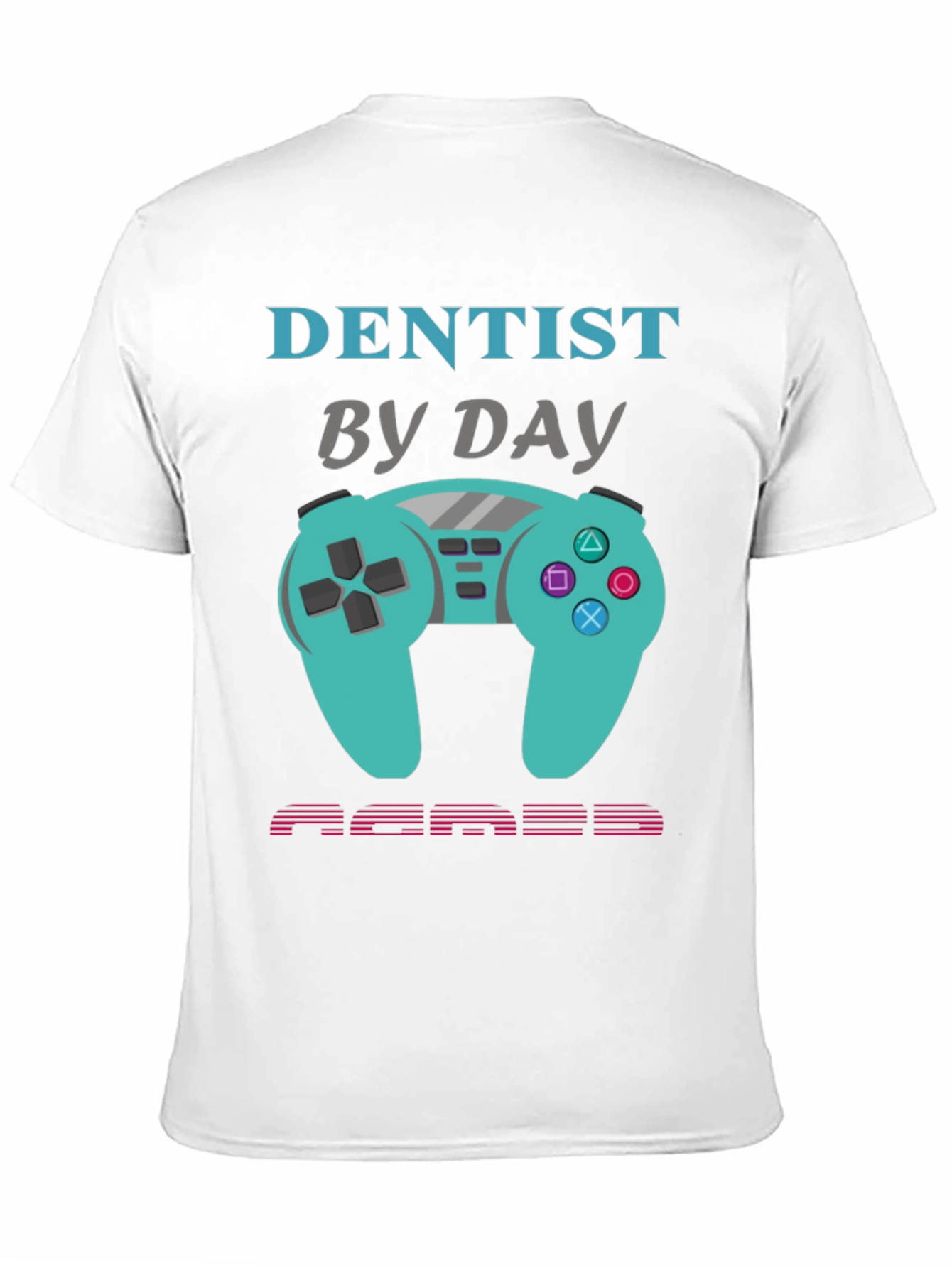 Black Dentist By Day Gamer By Night Graphic Tee view 11