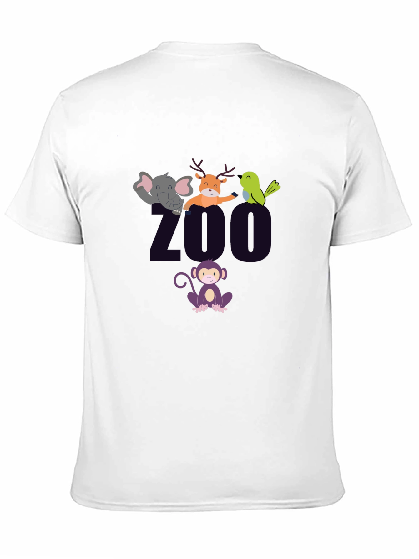 Black Zoo Animal Graphic T-Shirt view 11