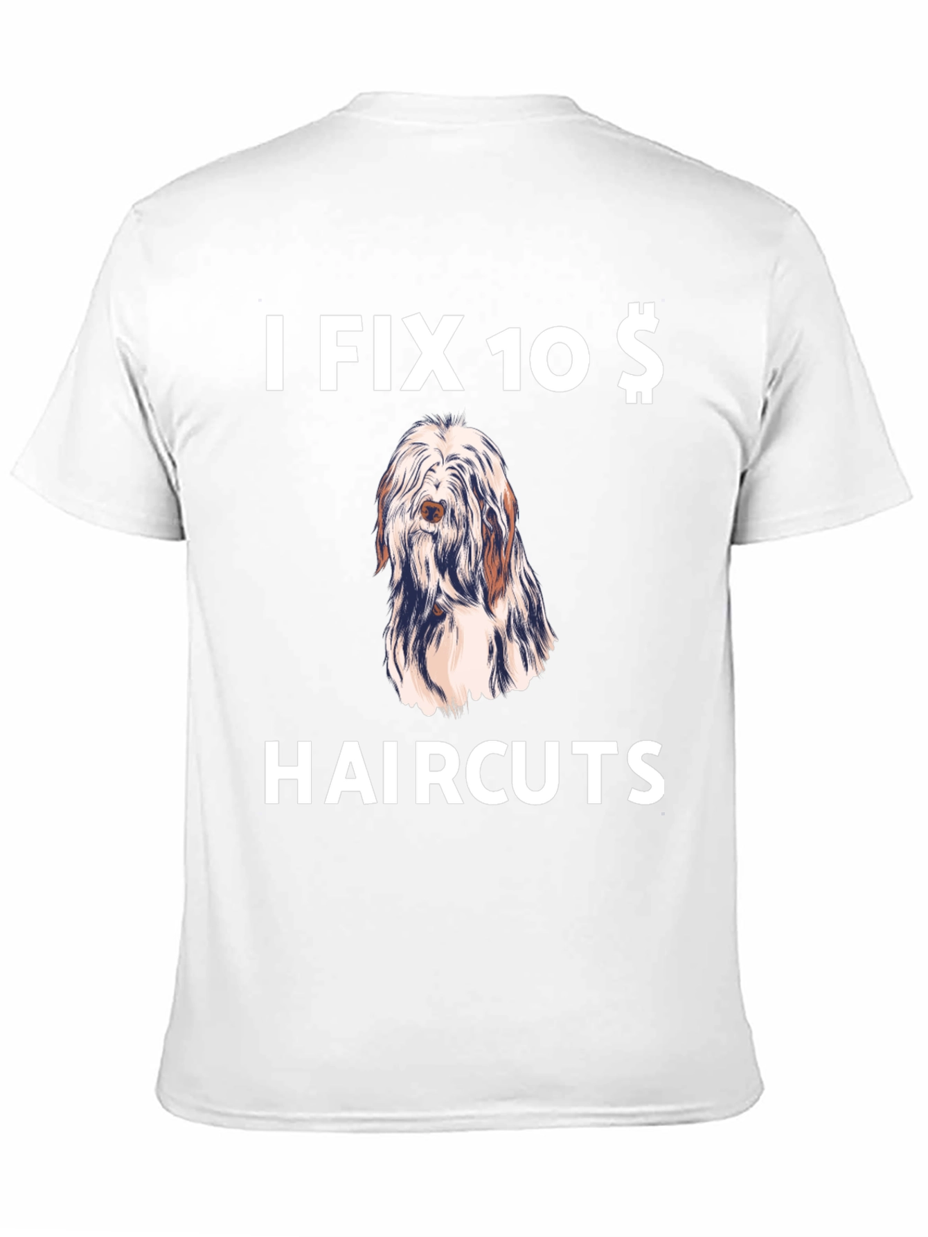 Black Funny Dog Haircut T-Shirt - I Fix 10 Dollar Haircuts view 11