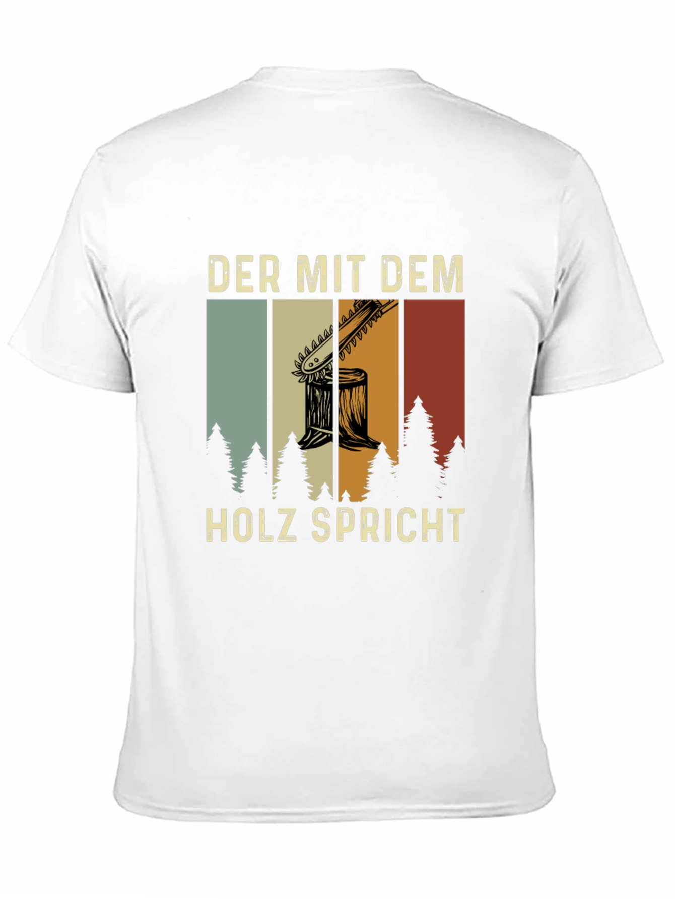 Black Der Mit Dem Holz Spricht Graphic Tee view 11