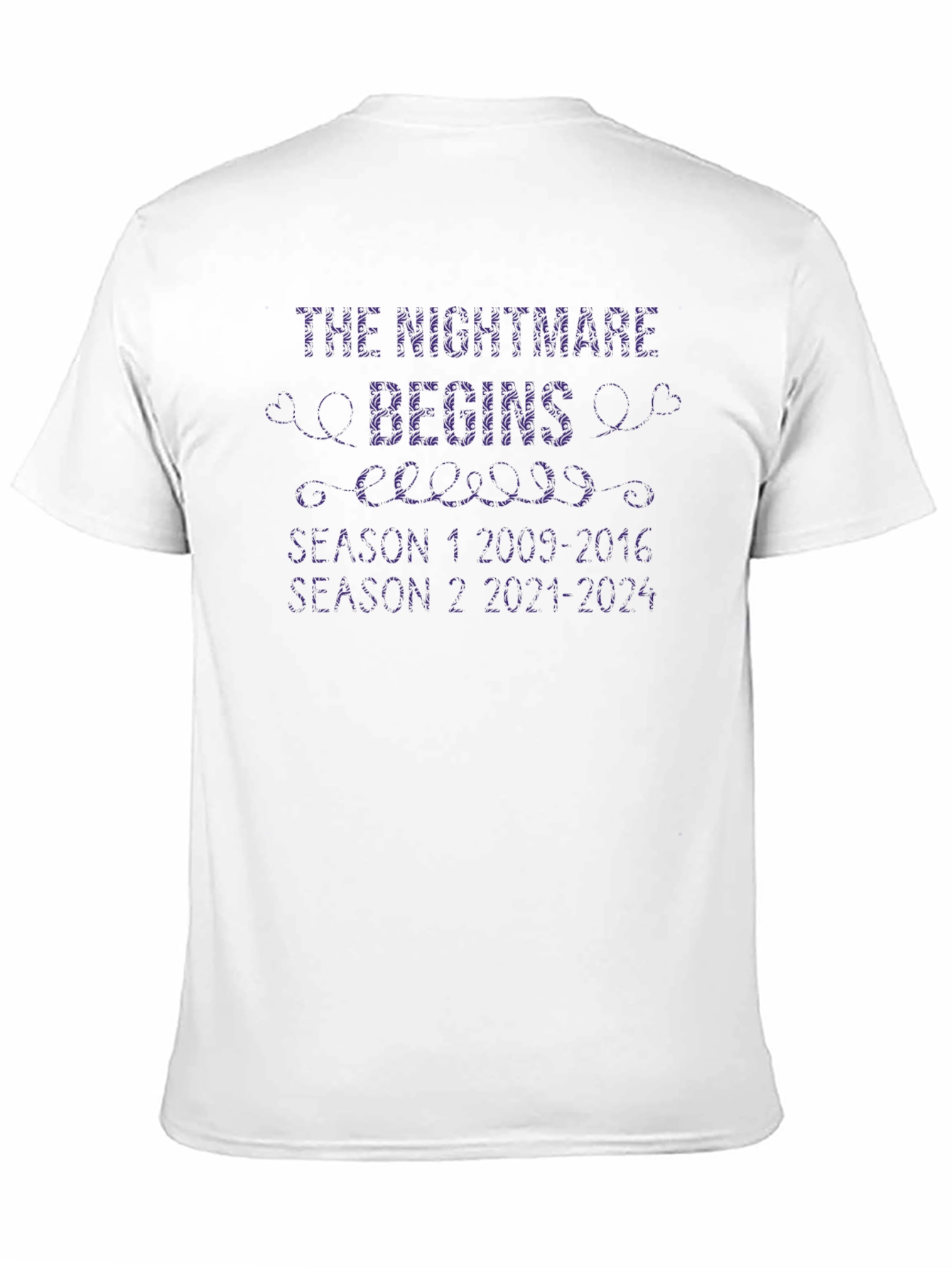 Black The Nightmare Begins Funny Graphic Novelty T-Shirt view 11