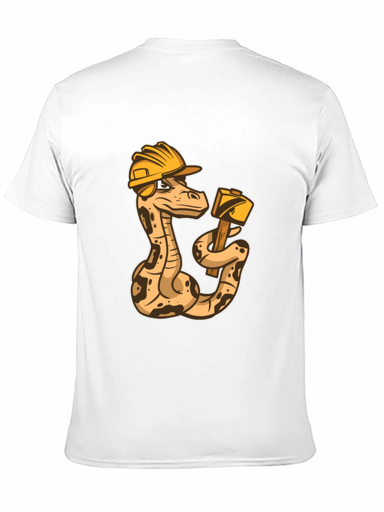 Black Construction Snake Graphic T-Shirt view 11