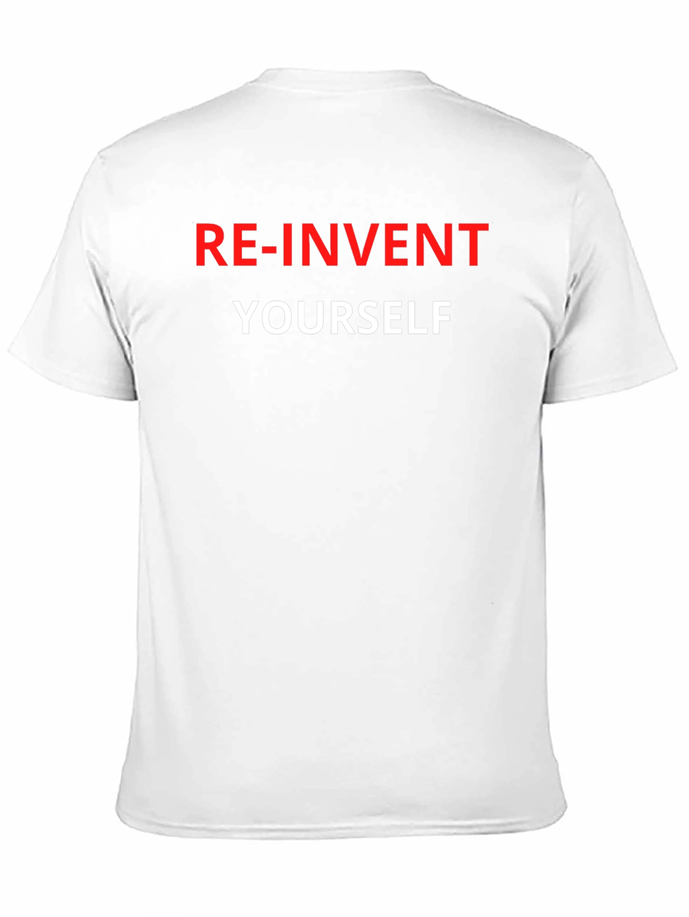 Black Re-Invent Yourself Graphic Tee view 11