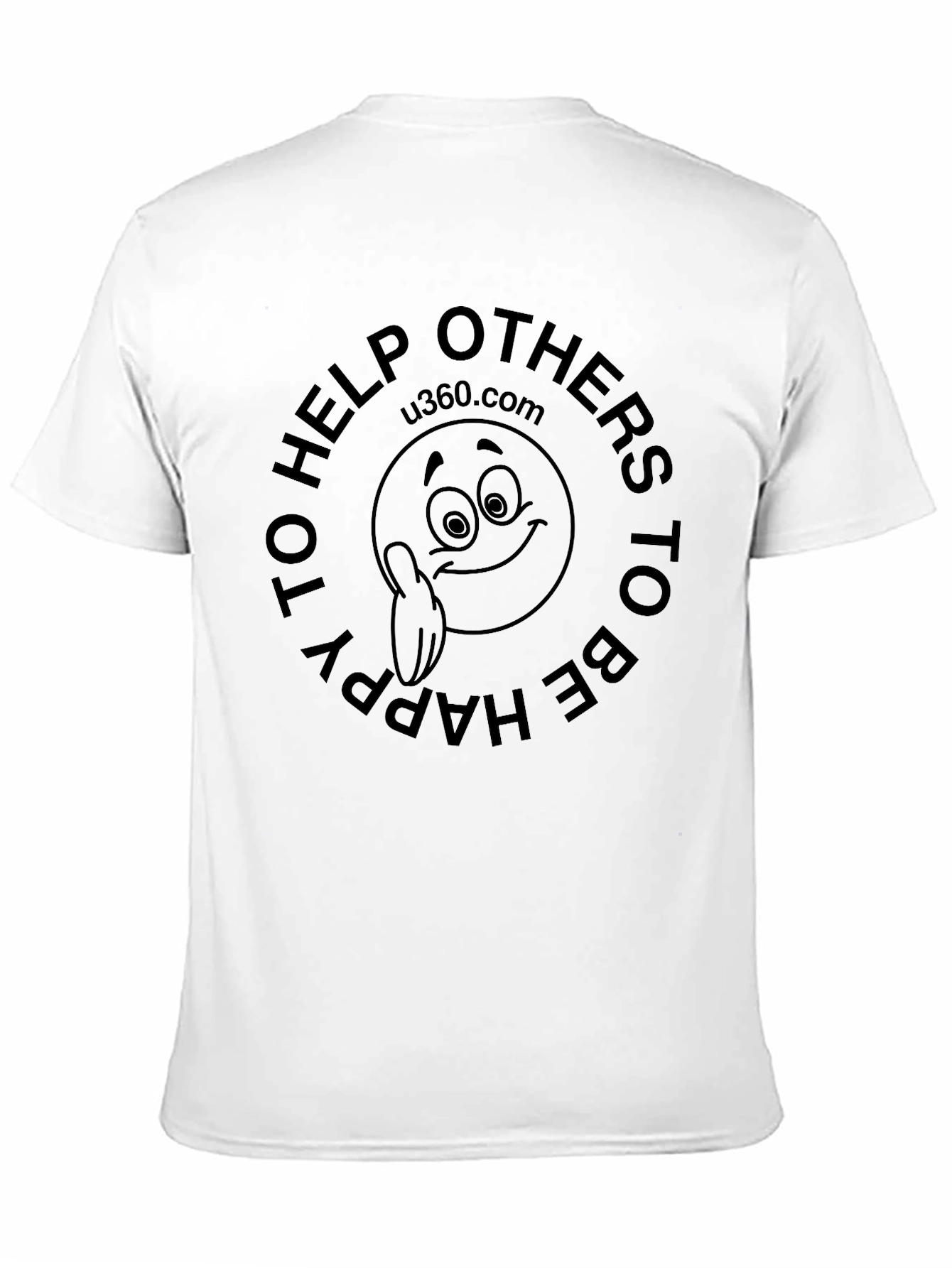 Black Help Others To Be Happy Black Tee view 11