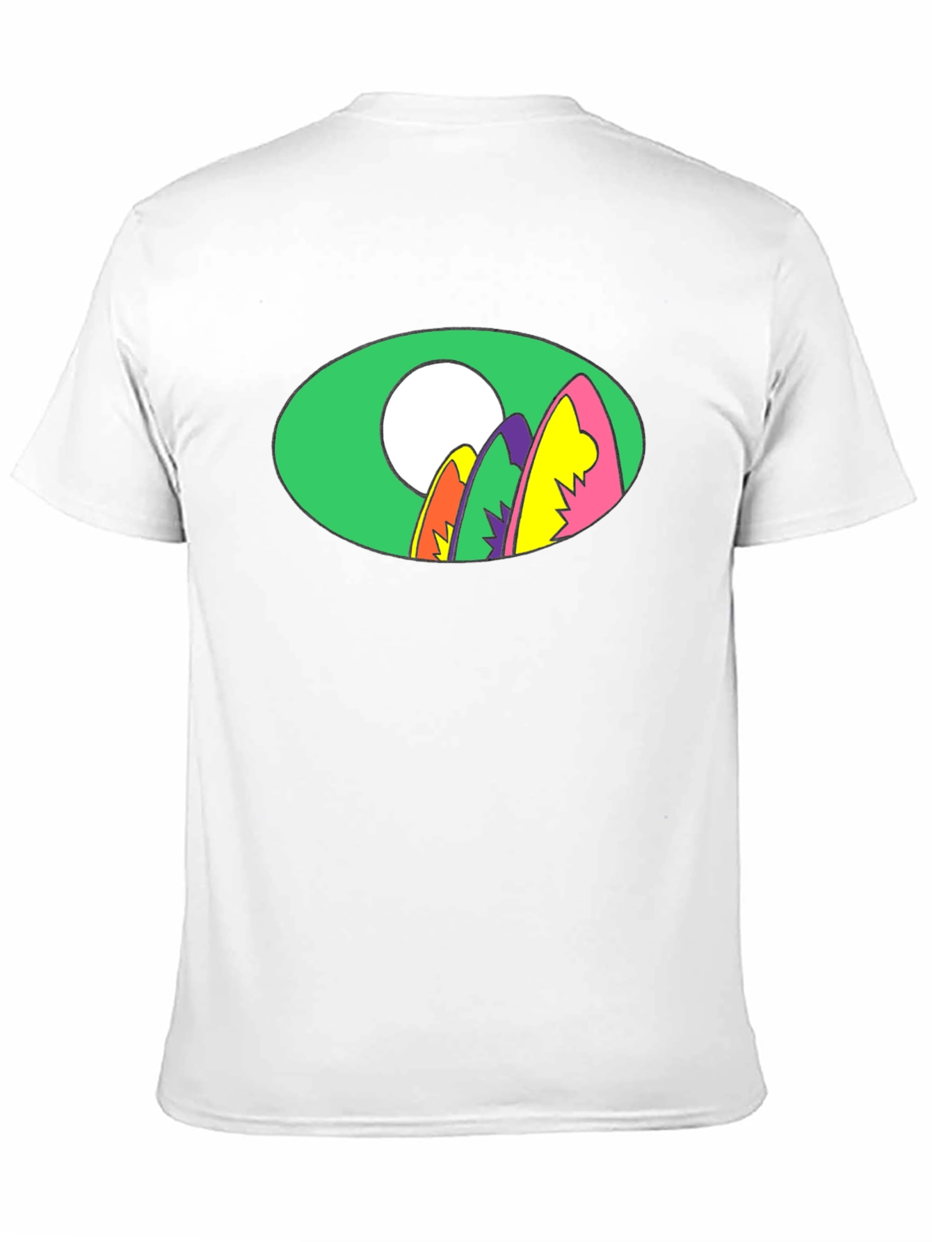 Black Retro Surfboard Graphic Tee - Black view 11