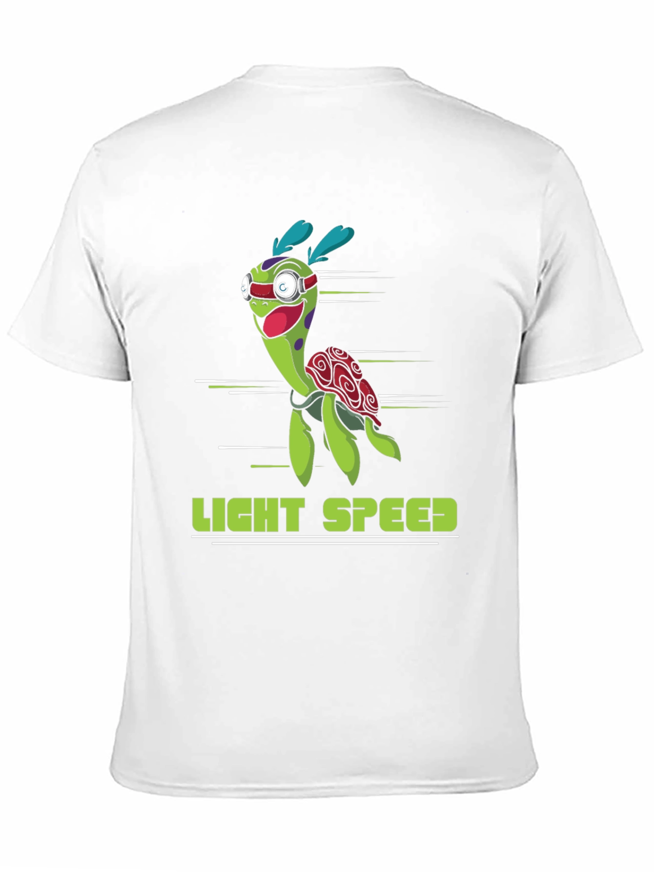 Black Light Speed Turtle Graphic T-Shirt - Black view 11