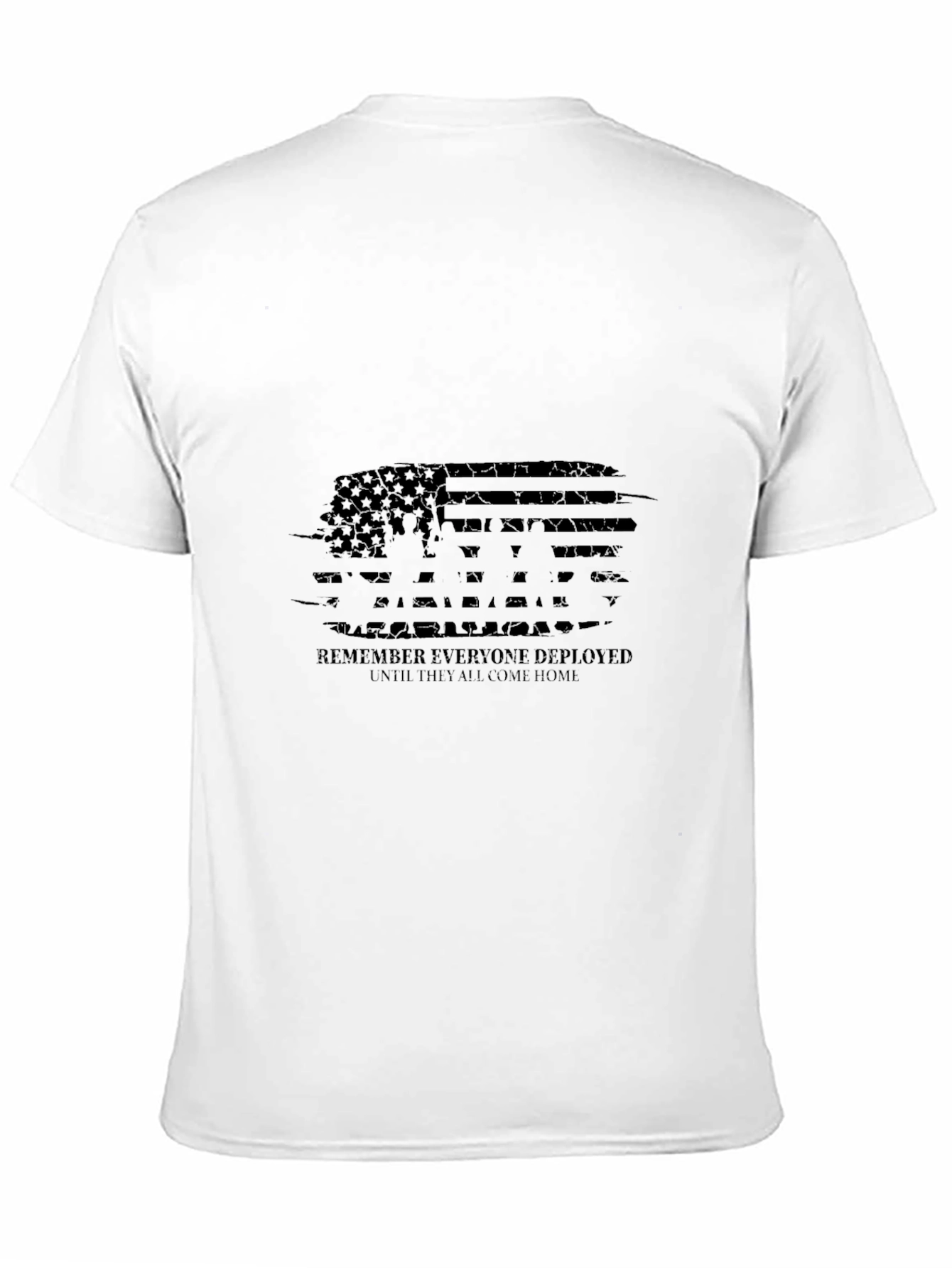 Black Remember Everyone Deployed Graphic T-Shirt view 11