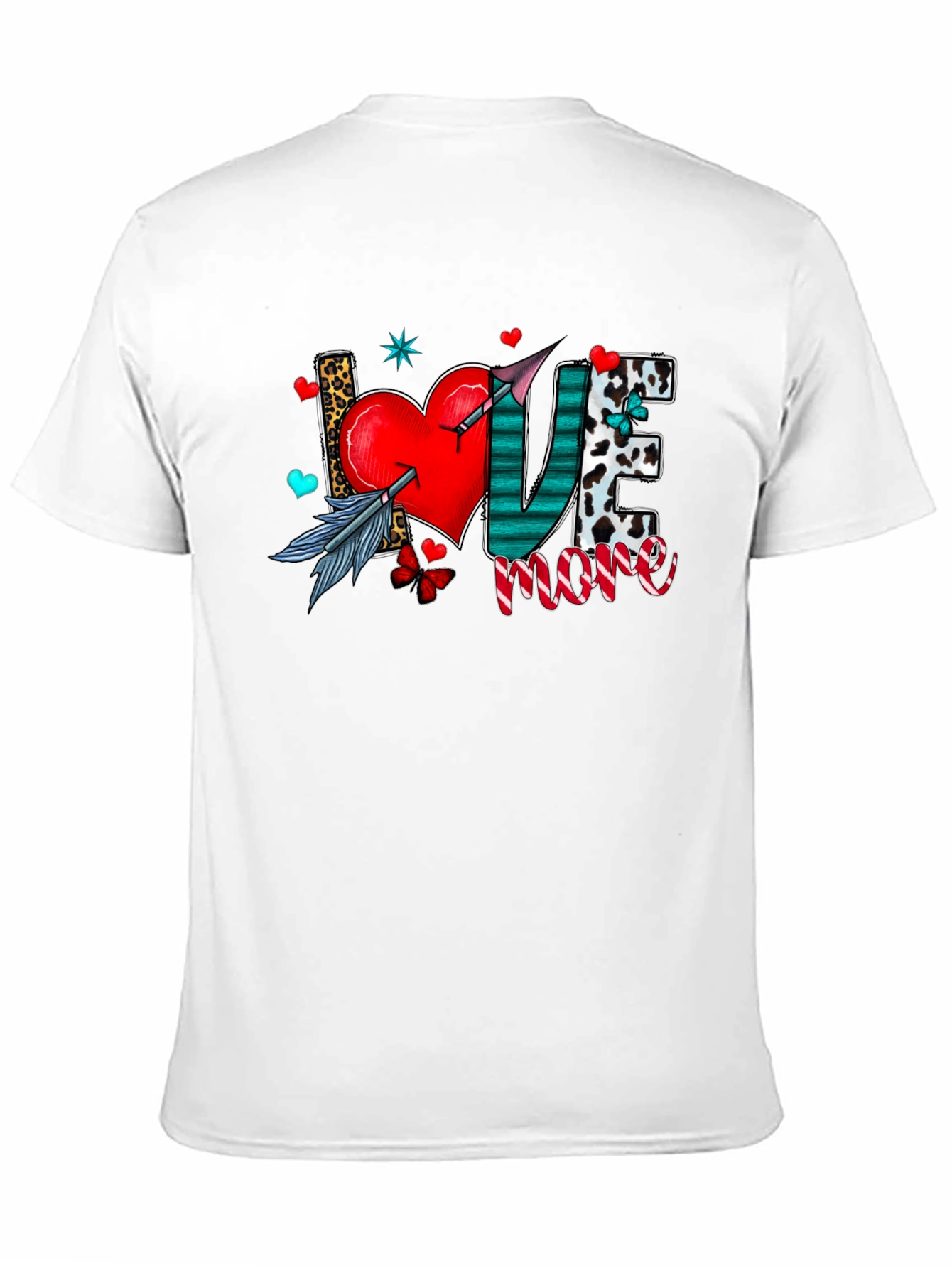 Black Love More Graphic T-Shirt - Trendy Casual Tee view 11