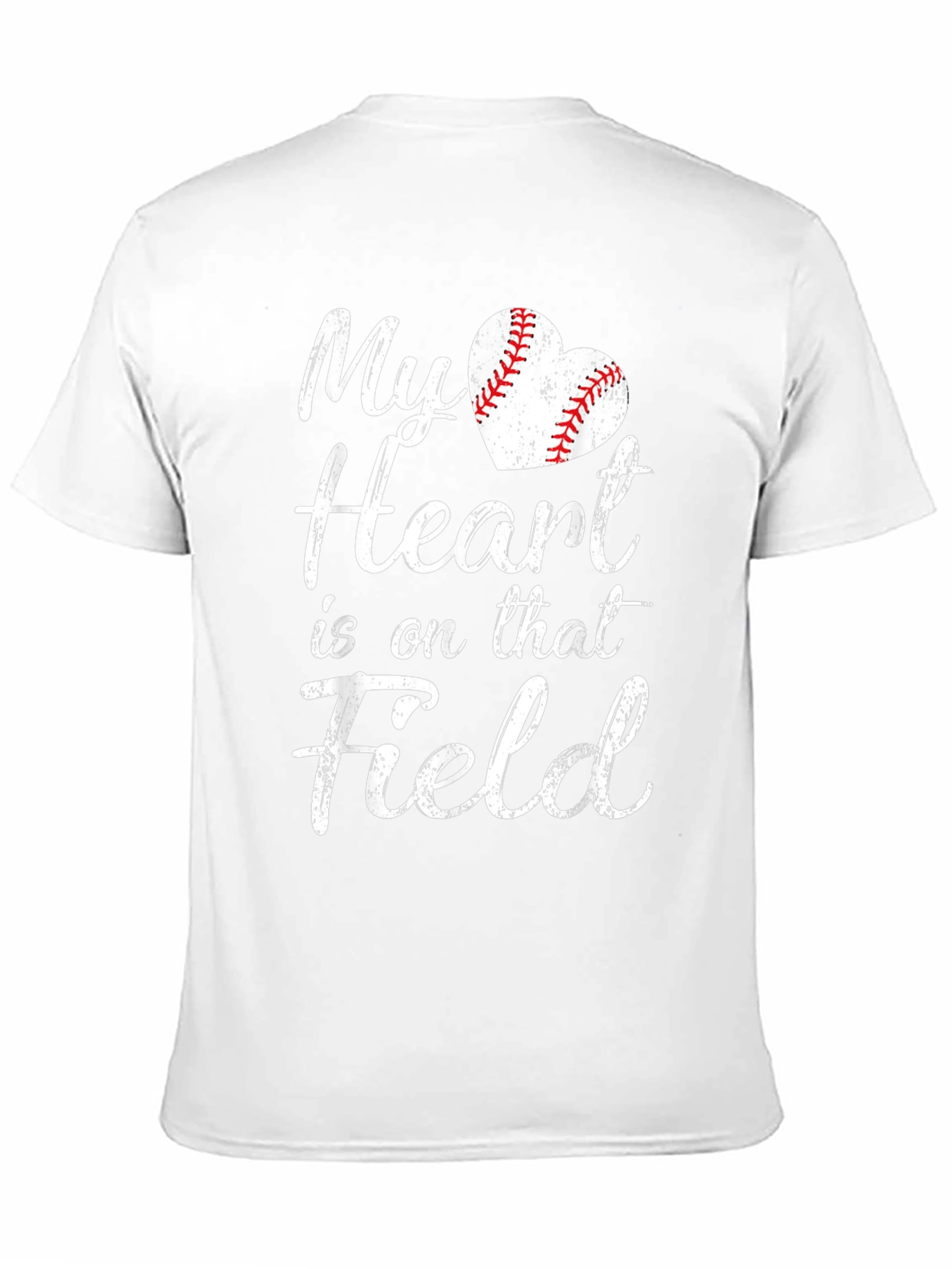 Black My Heart is on that Field Baseball T-Shirt view 11