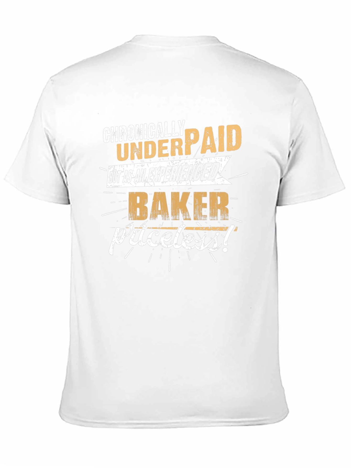 Black Chronically Underpaid Baker T-Shirt view 11