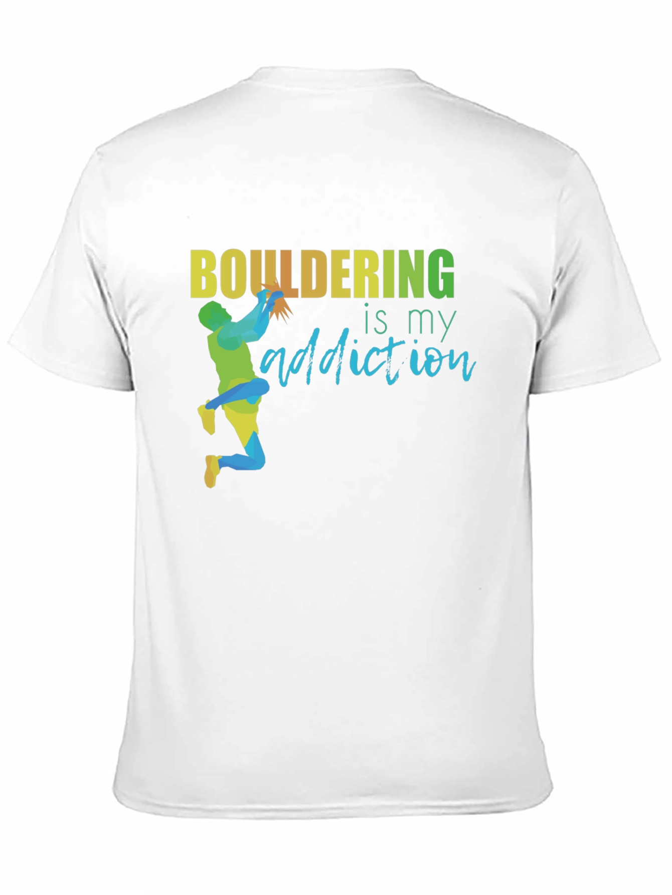 Black Bouldering Addiction T-Shirt - Rock Climbing Apparel view 11