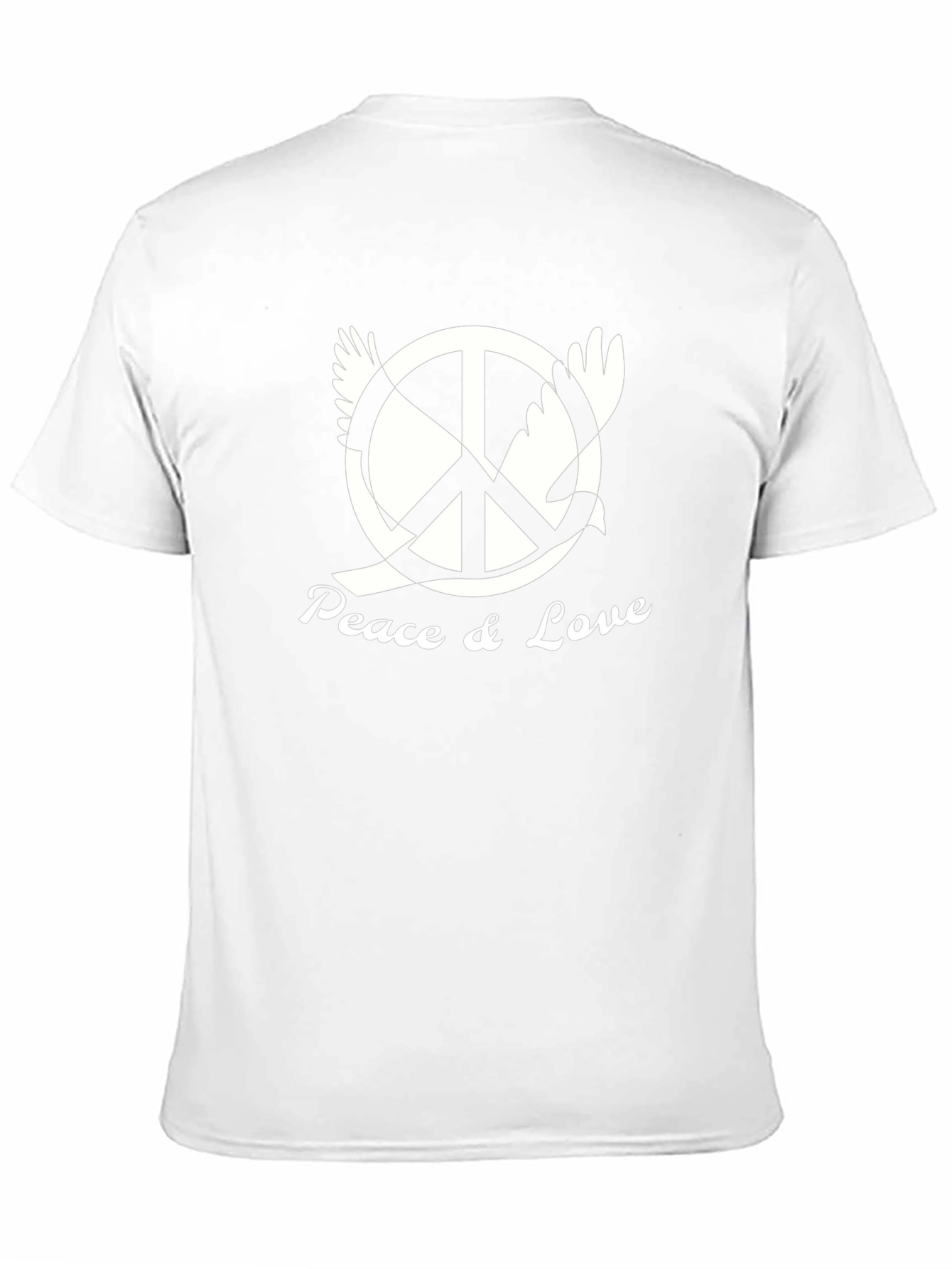 Black Peace & Love Graphic Tee - Black view 11