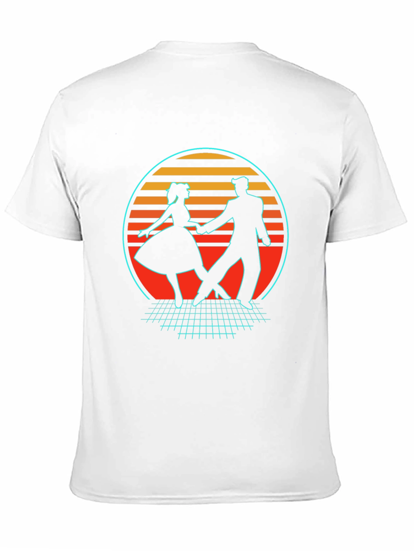 Black Retro Dance T-Shirt - 80s Style view 11