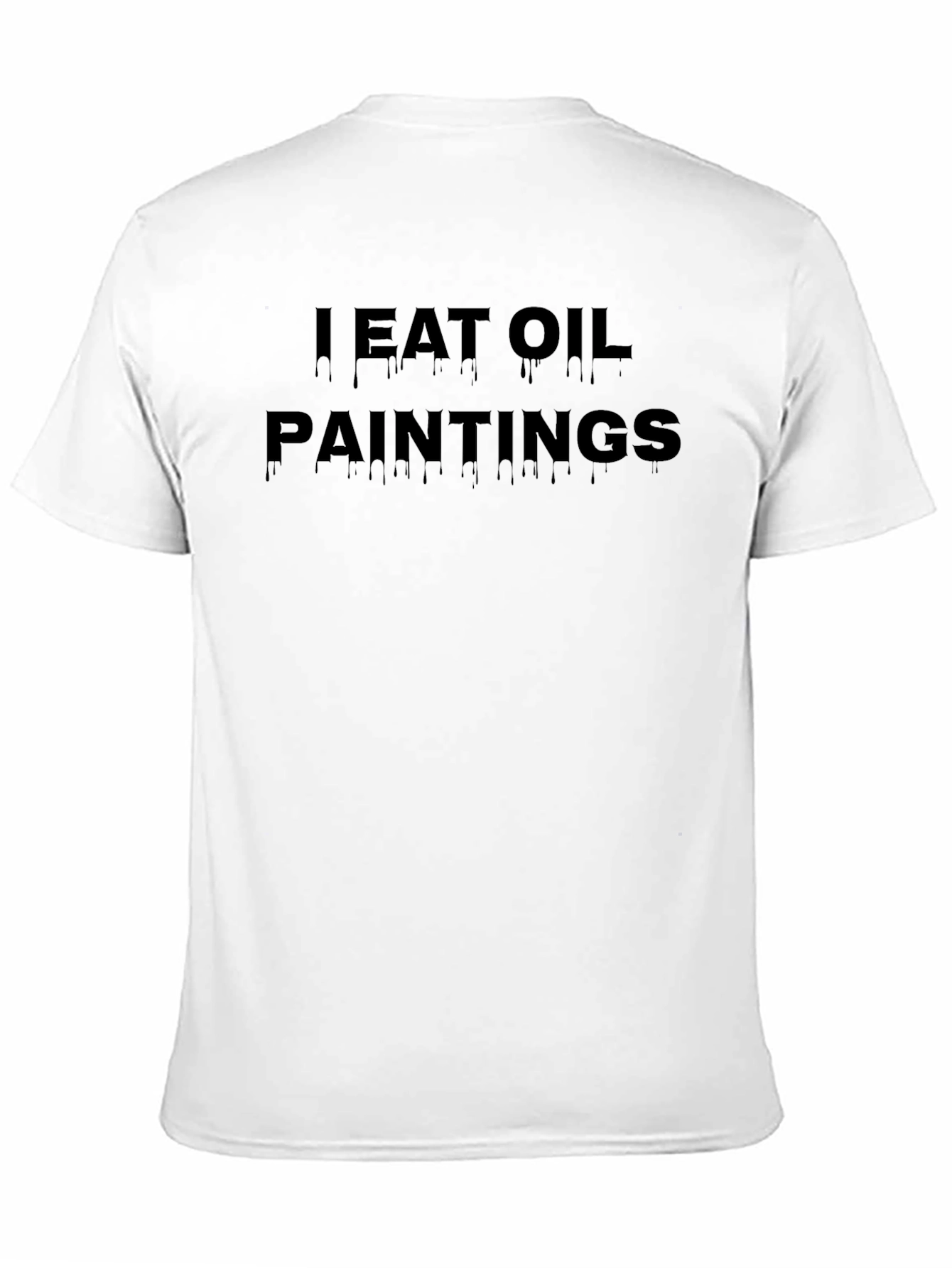 Black I Eat Oil Paintings Graphic T-Shirt view 11