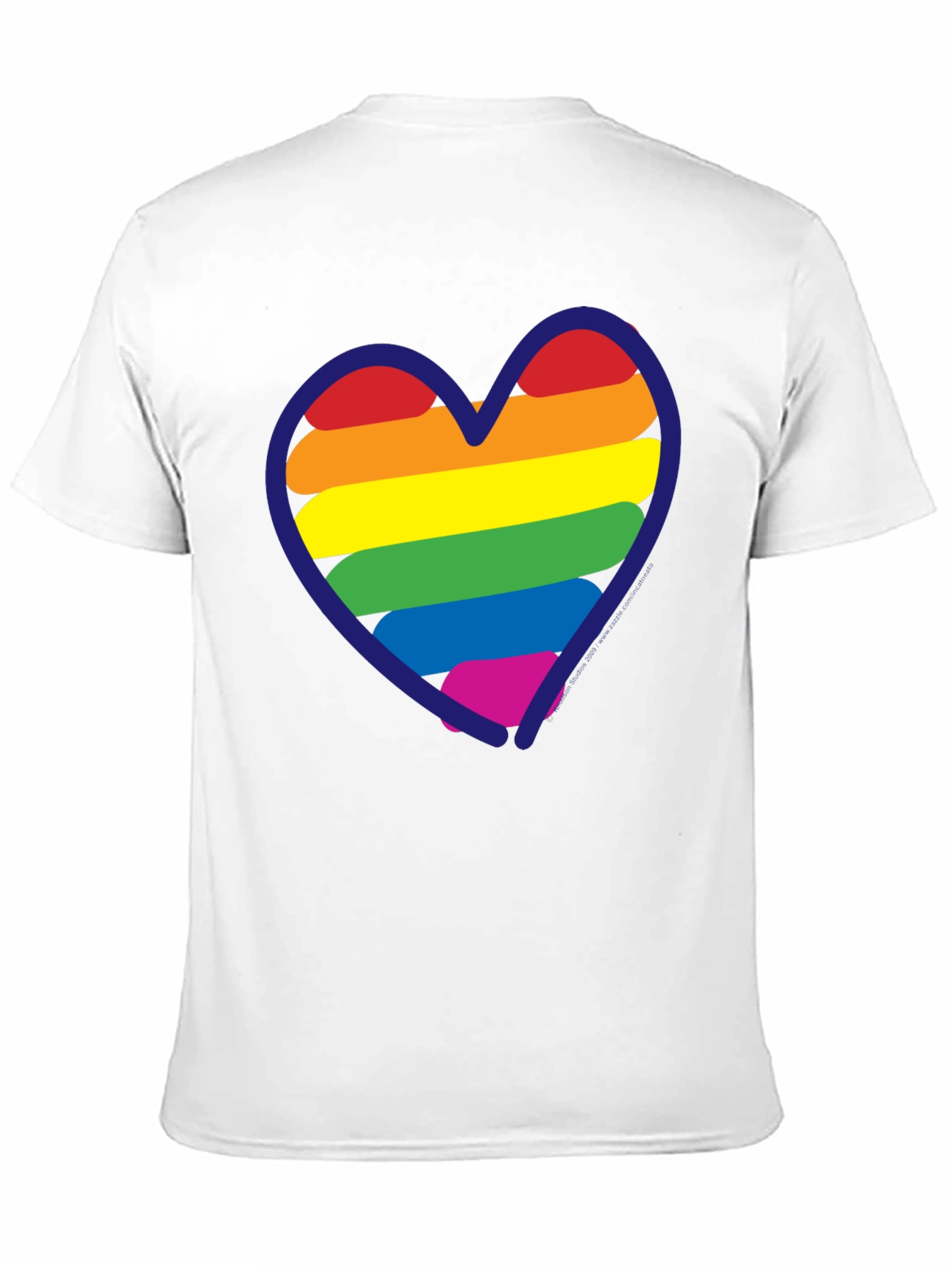 Black LGBT Rainbow Heart T-Shirt - Black Pride Tee view 11