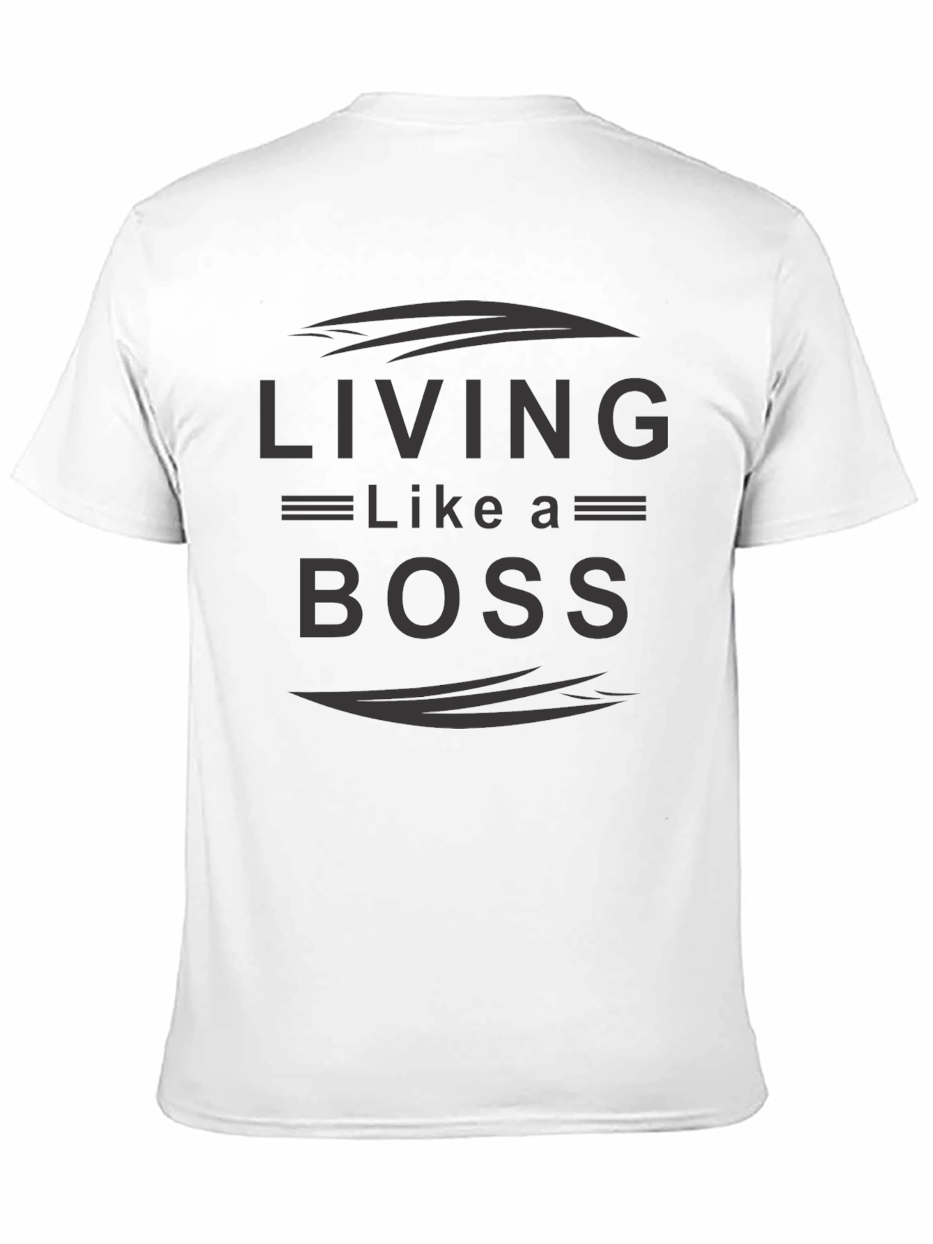 Black Living Like A Boss Graphic Tee view 11