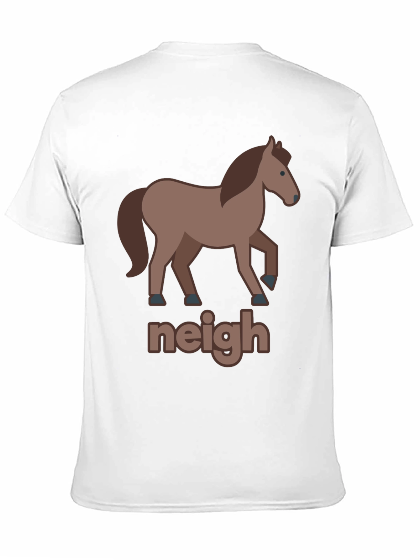 Black Funny Horse Graphic Tee - Neigh view 11
