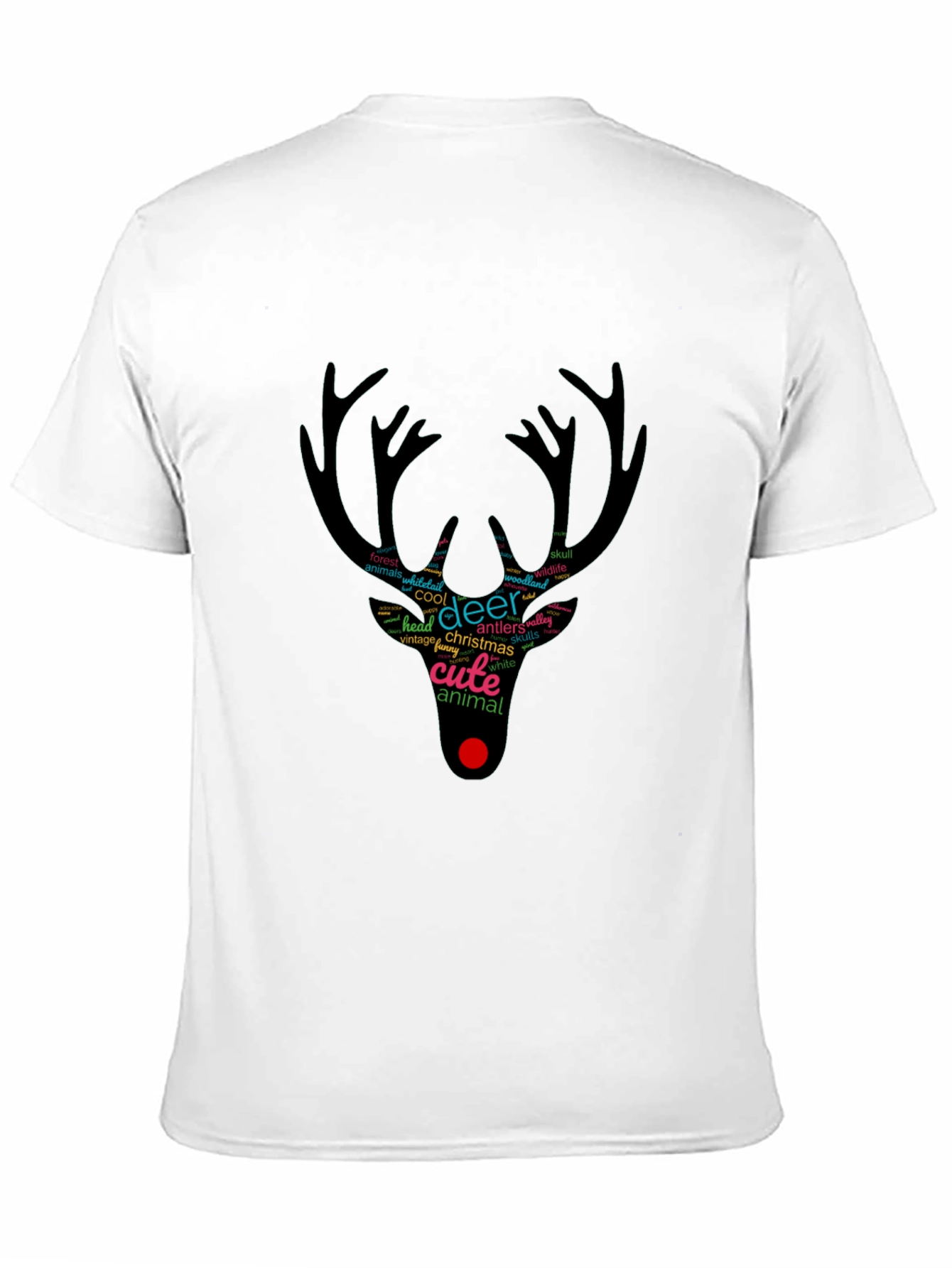 Black Festive Deer Graphic Tee - Holiday Style view 11