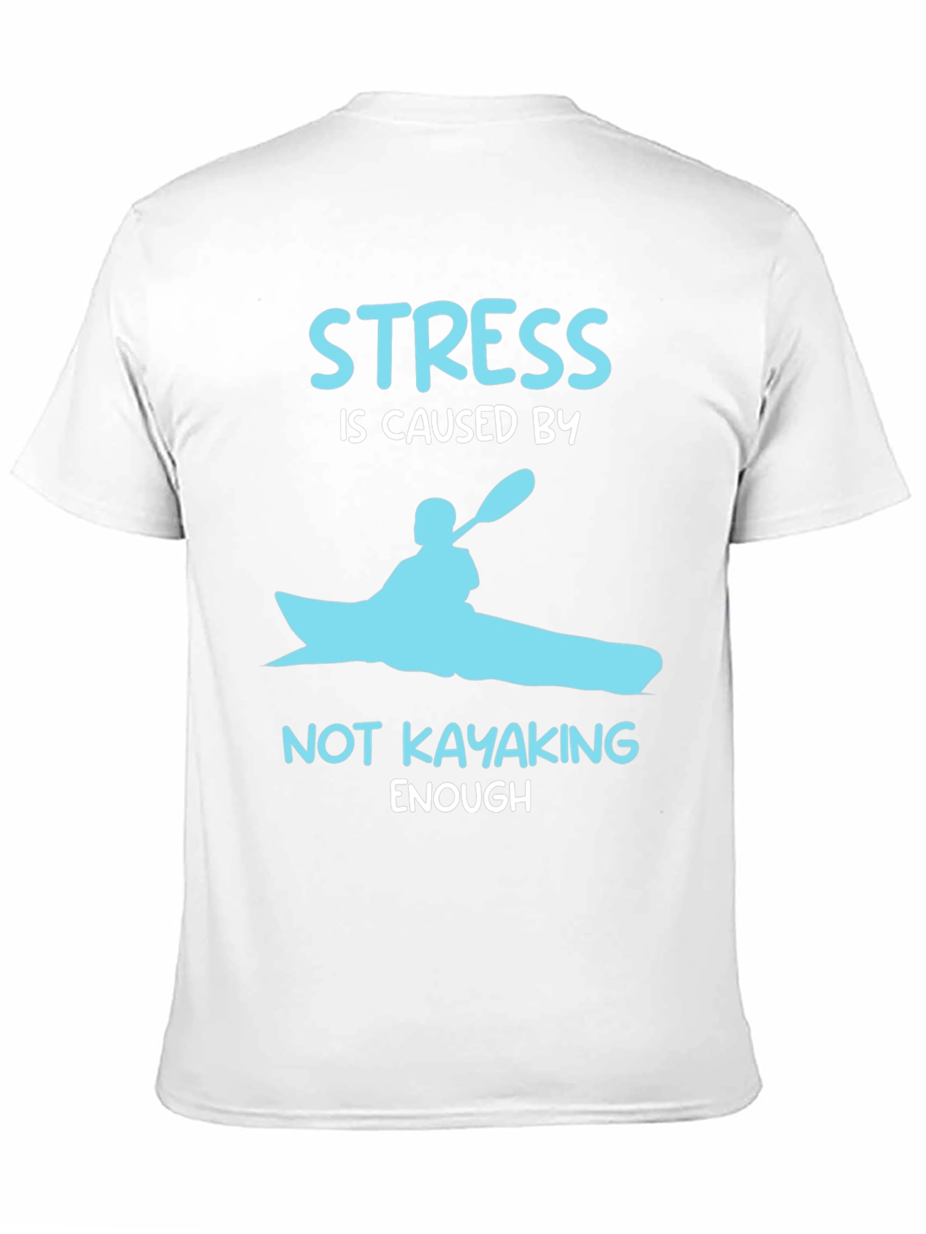 Black Kayak Stress Relief T-Shirt view 11
