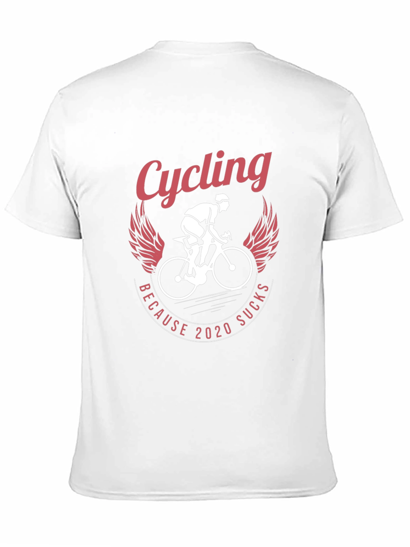 Black Cycling Because 2020 Sucks Graphic Tee view 11