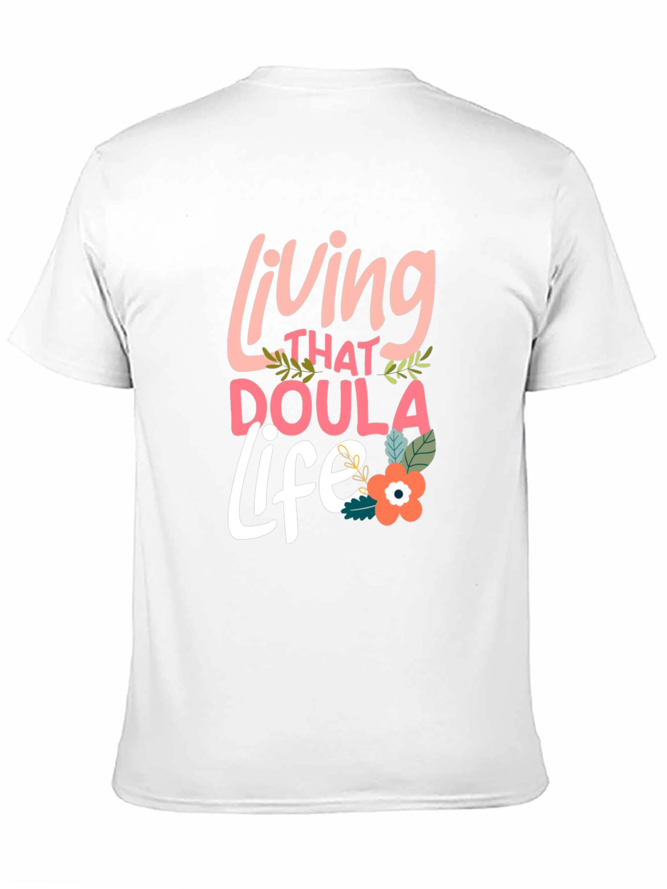 Black Living That Doula Life Black T-Shirt view 11