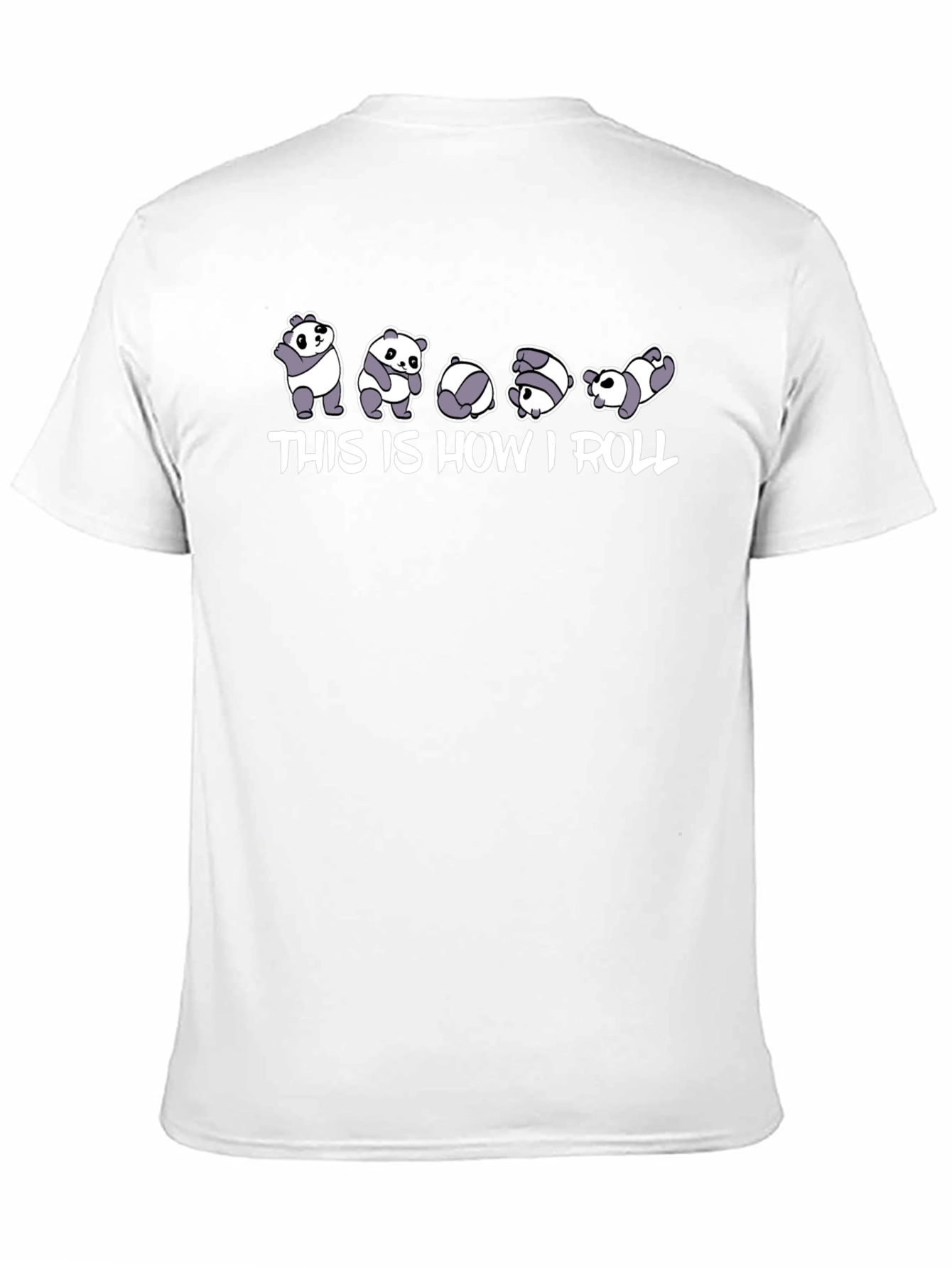 Black Panda Rolling T-Shirt - "This Is How I Roll" Tee view 11