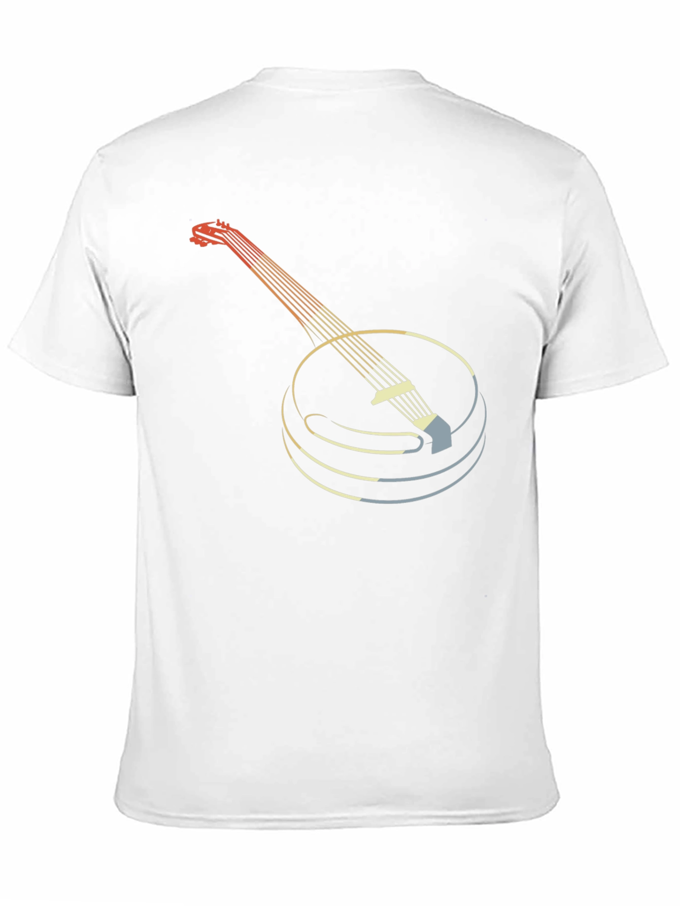 Black Retro Banjo Graphic Tee - Musical Instrument T-Shirt view 11