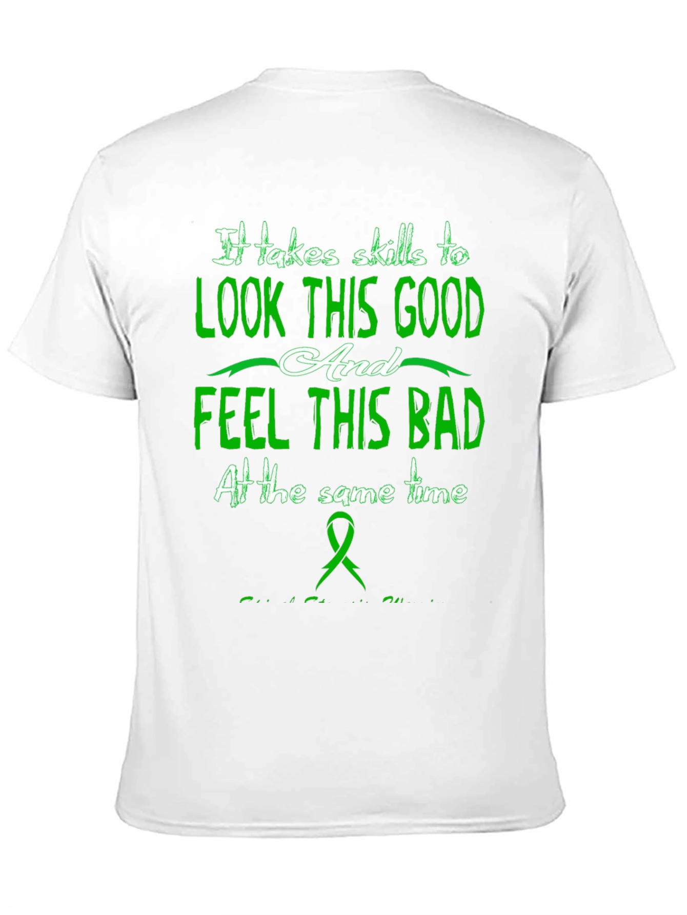 Black Skills to Look Good Feel Bad Graphic T-Shirt view 11