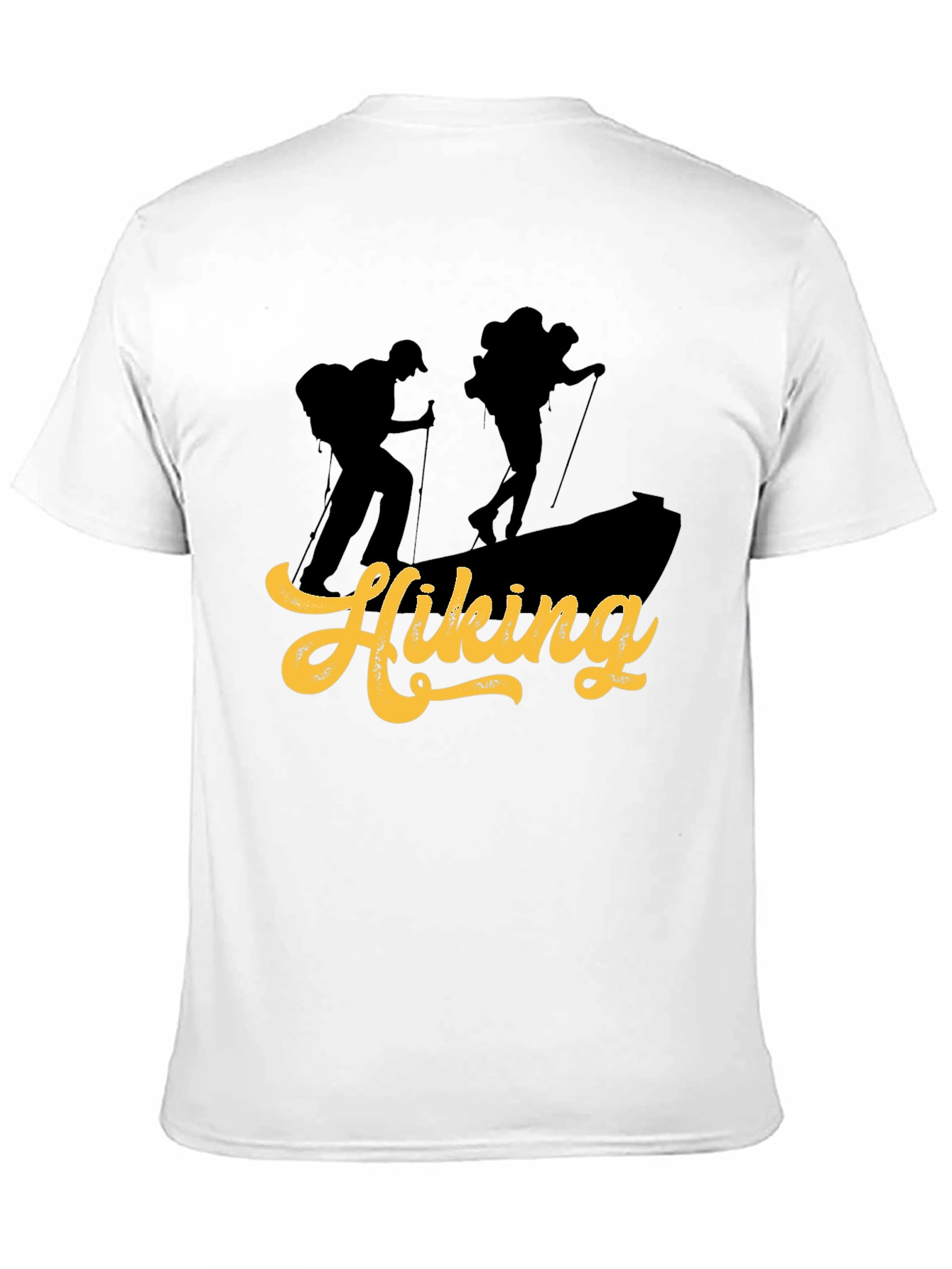 Black Hiking Adventure Graphic Tee - Black view 11