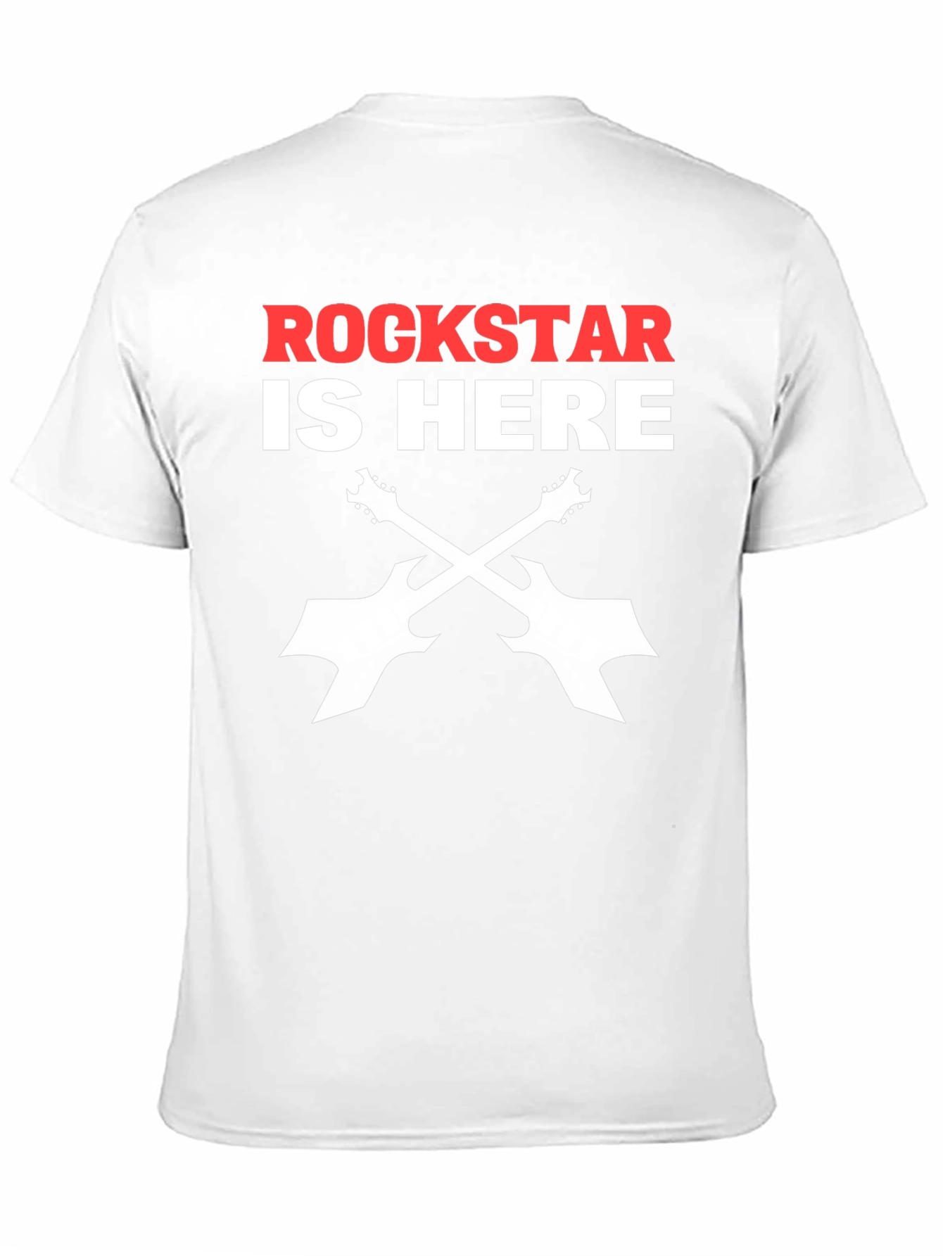 Black Rockstar Guitar T-Shirt - Black Cotton Music Tee view 11