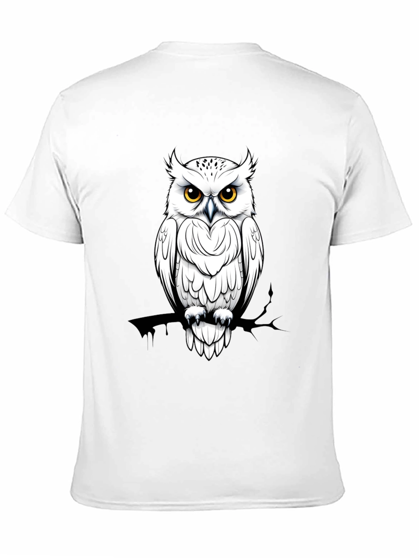 Owl Graphic Black T-Shirt - Unique Design - 11