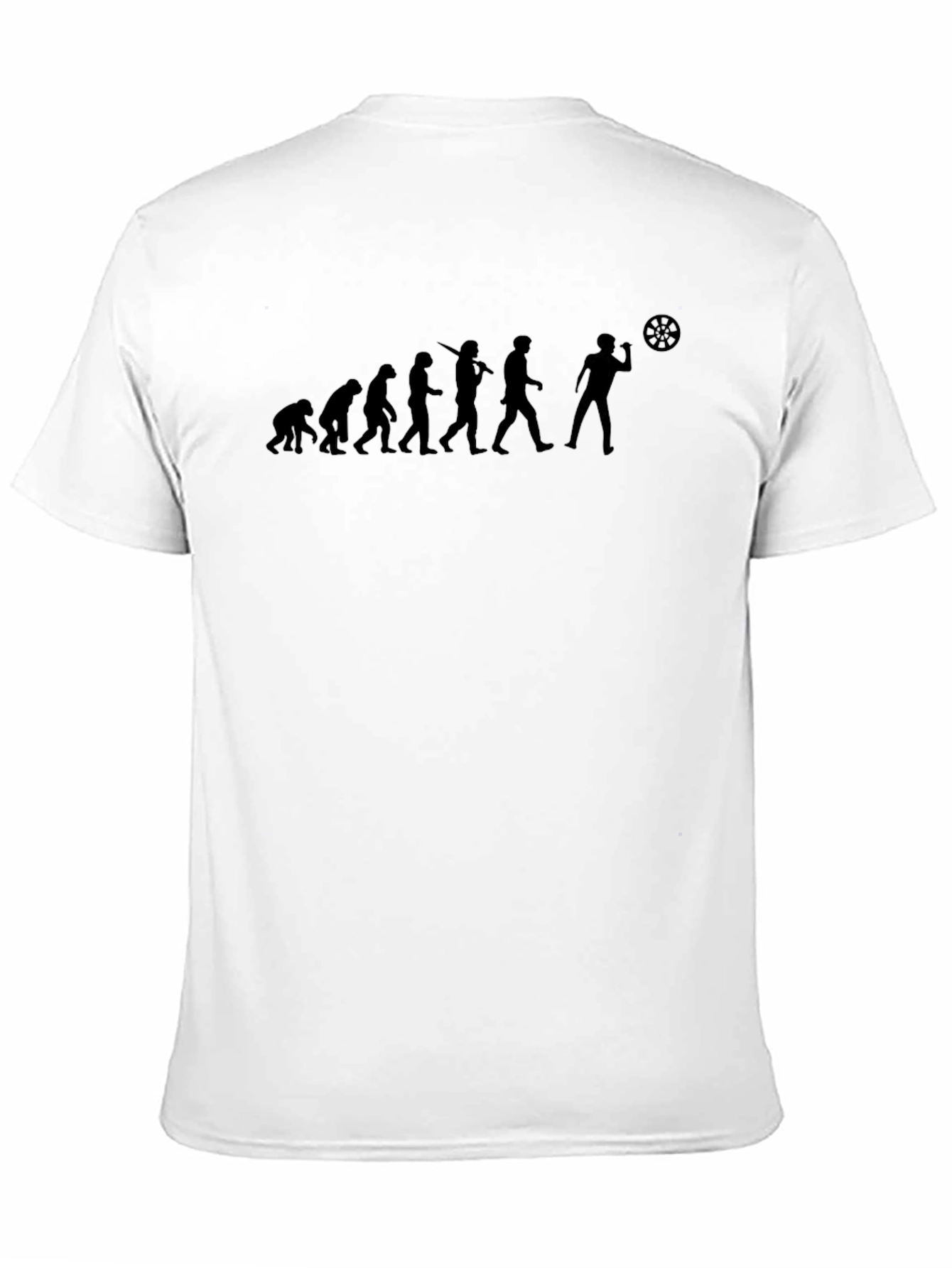 Black Evolution of Disc Golf T-Shirt view 11