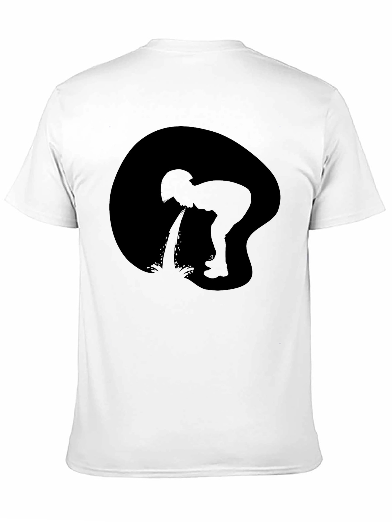 Black Black T-Shirt with Silhouette Graphic view 11